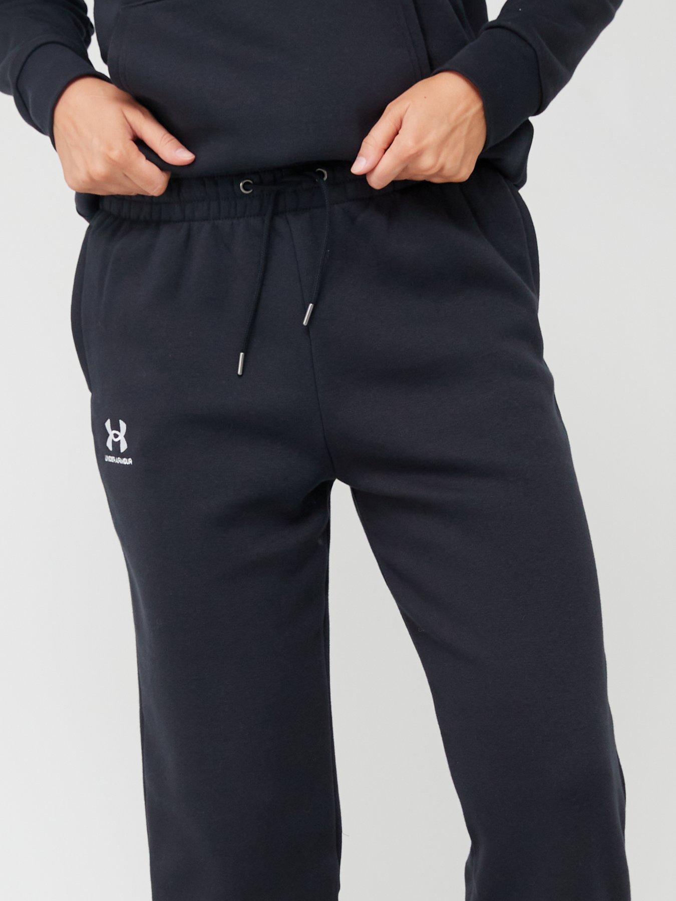 under-armour-essential-fleece-joggers-blackwhiteoutfit