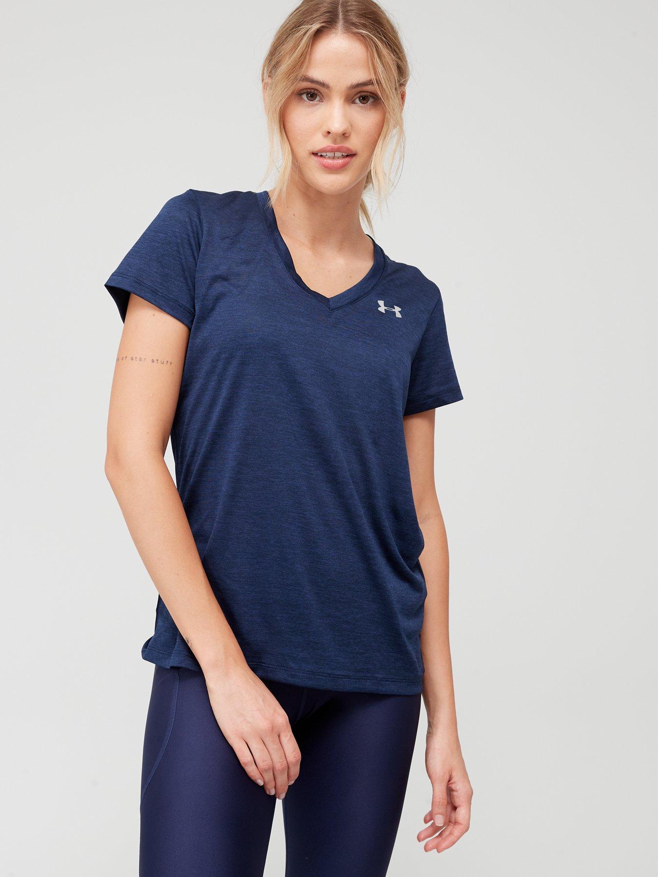 Blue, Under armour, T-shirts, Womens sports clothing, Sports & leisure
