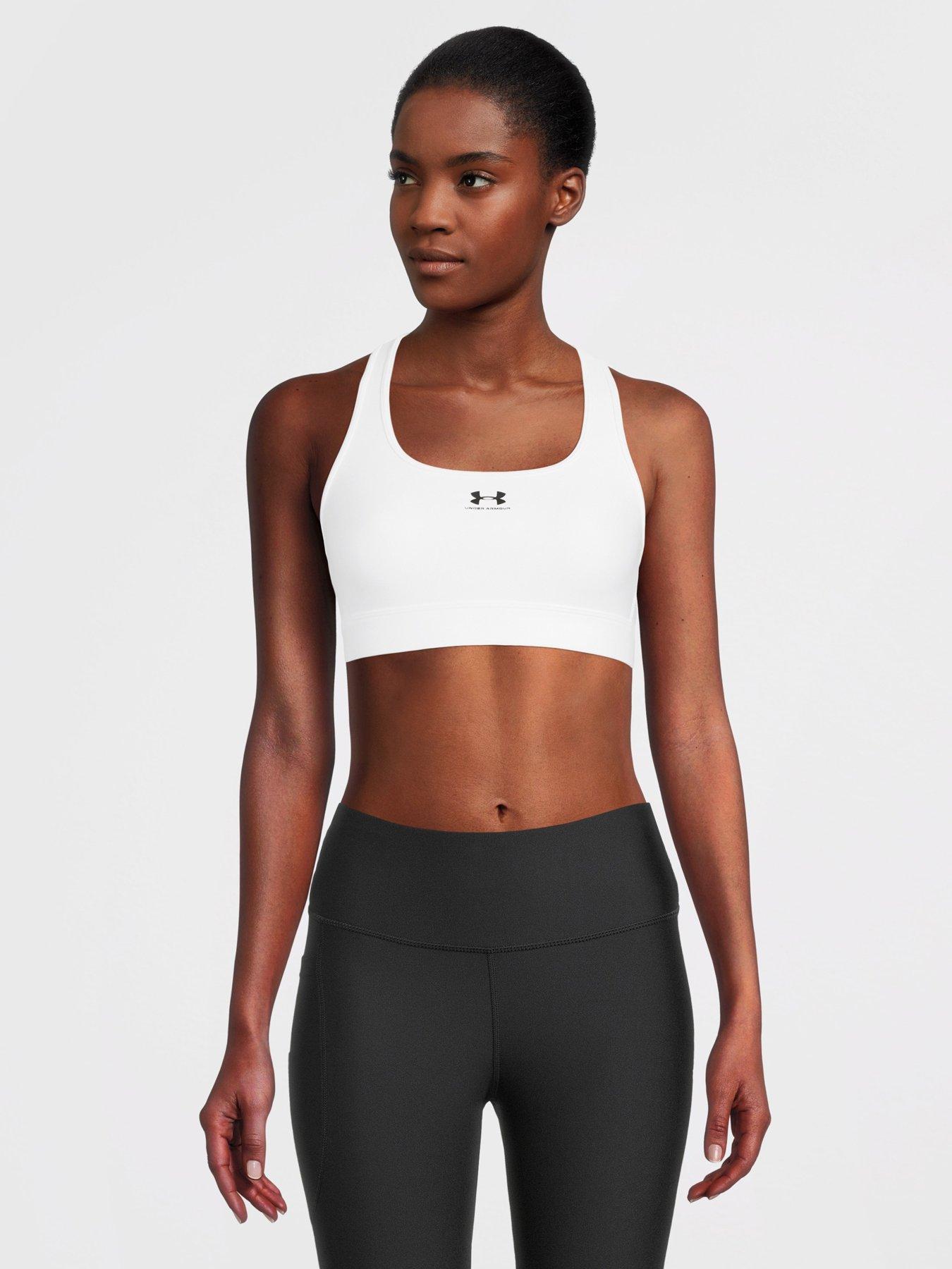 Under Armour Women's Bra Mid Padless White Size Small - Central Sports