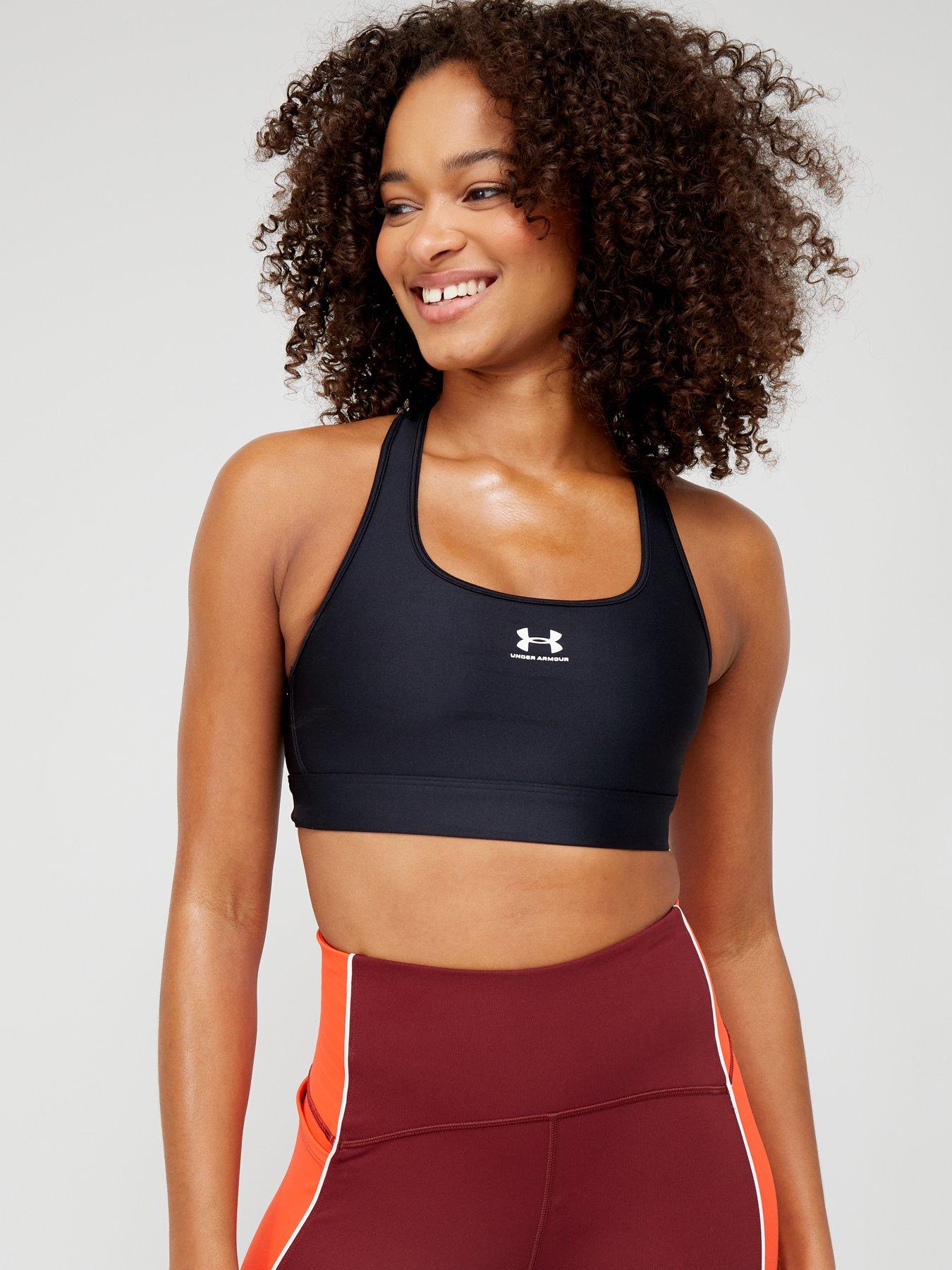 Under Armour Women Mid Keyhole, High Support Sports Bra with Removable  Cups, Light & Breathable Running Bra : : Fashion