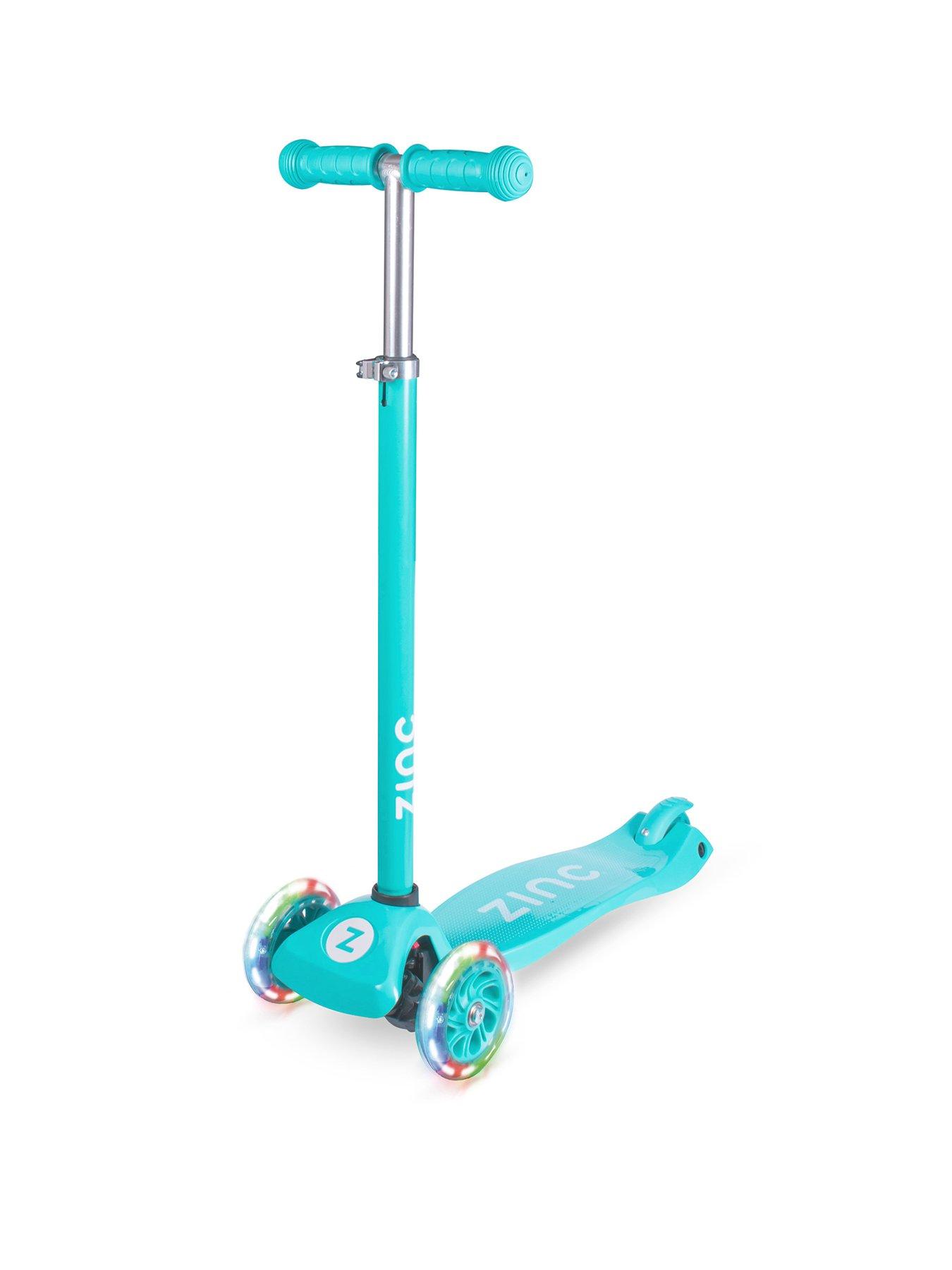 Image 1 of 6 of Zinc Zinc Three Wheeled Light Up Star Scooter - Blue