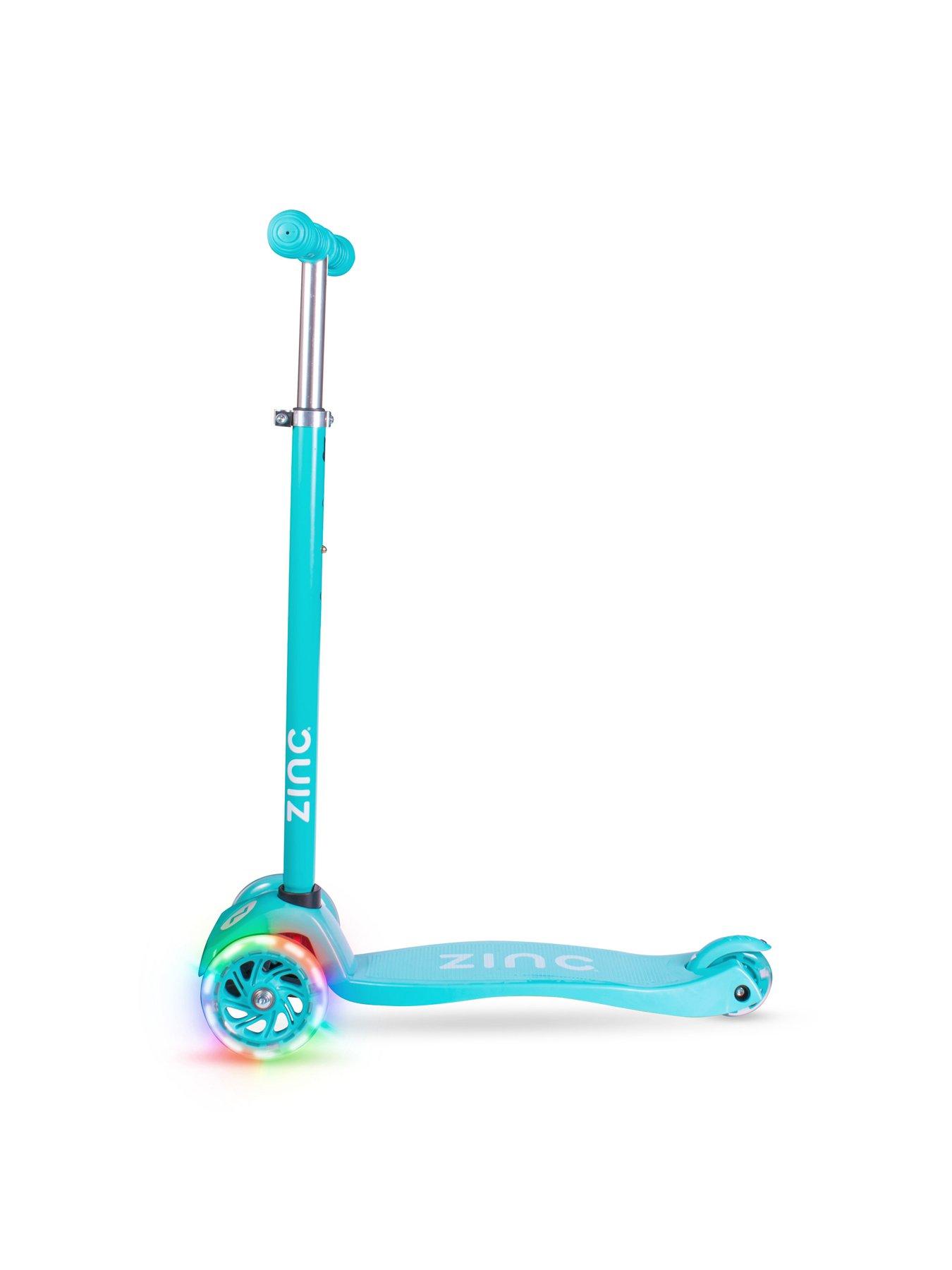 Image 2 of 6 of Zinc Zinc Three Wheeled Light Up Star Scooter - Blue