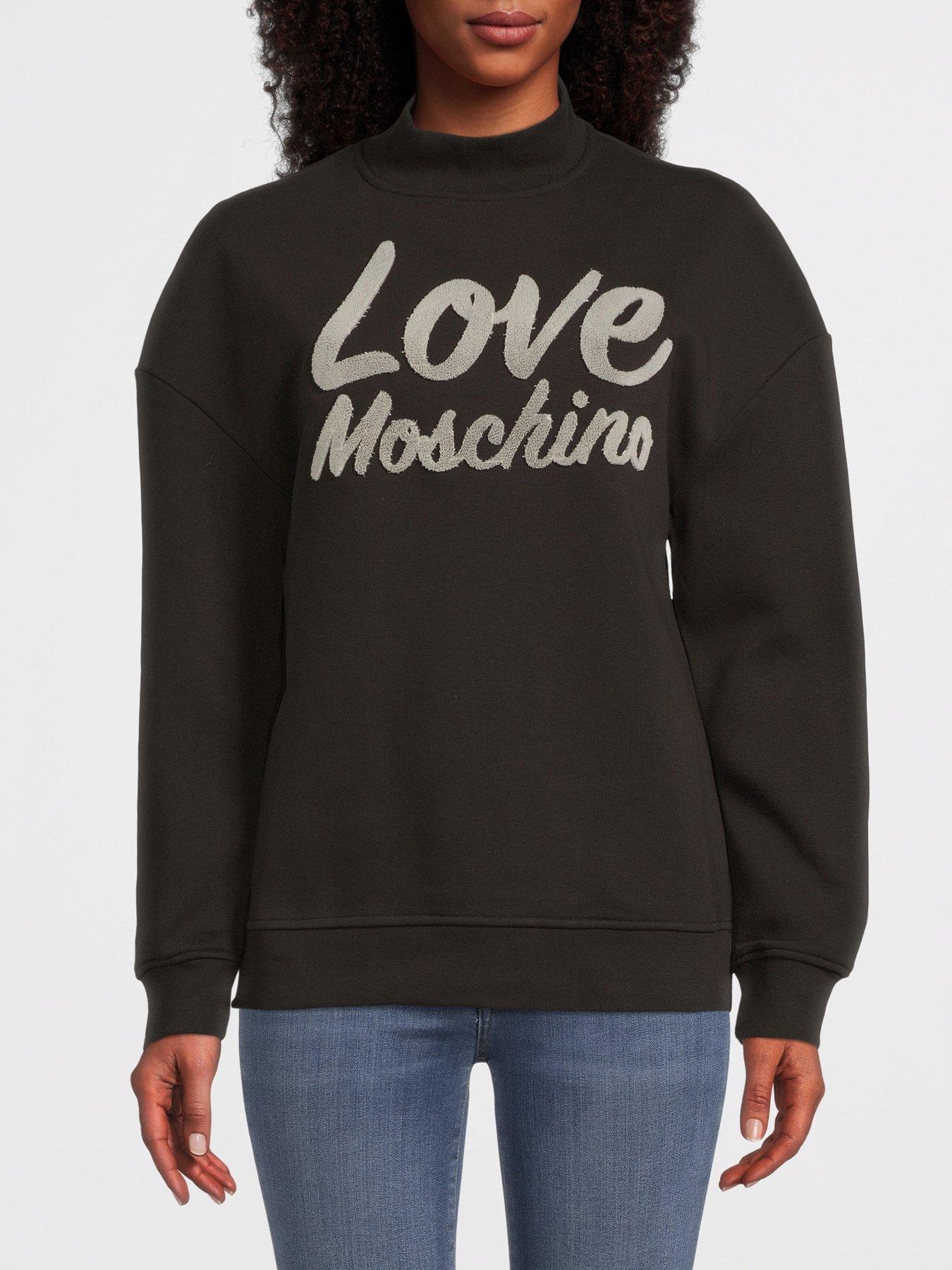 LOVE MOSCHINO High Neck Logo Sweatshirt Black Very Ireland