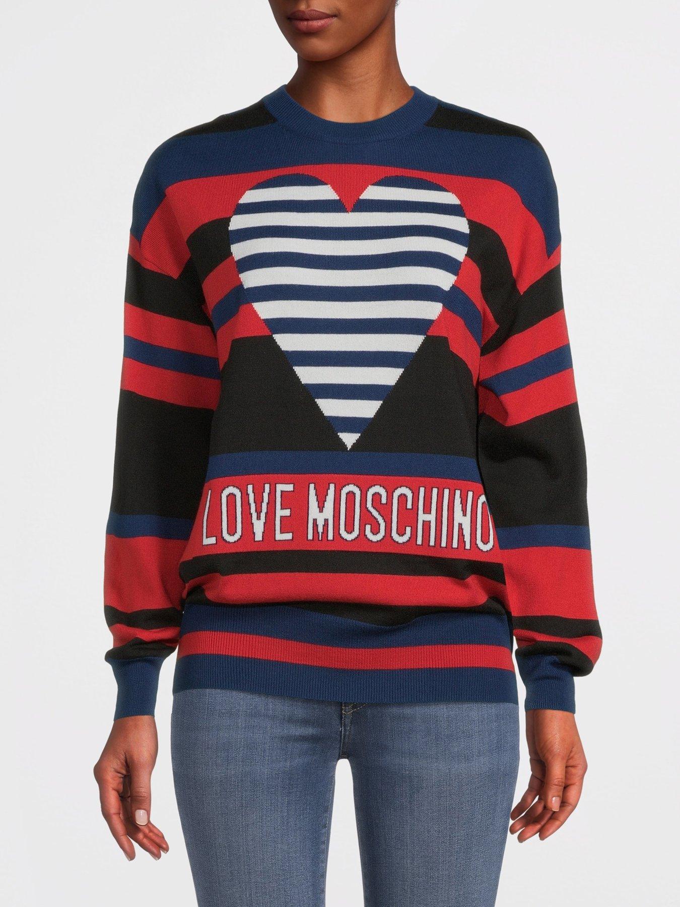 Love moschino black jumper hotsell