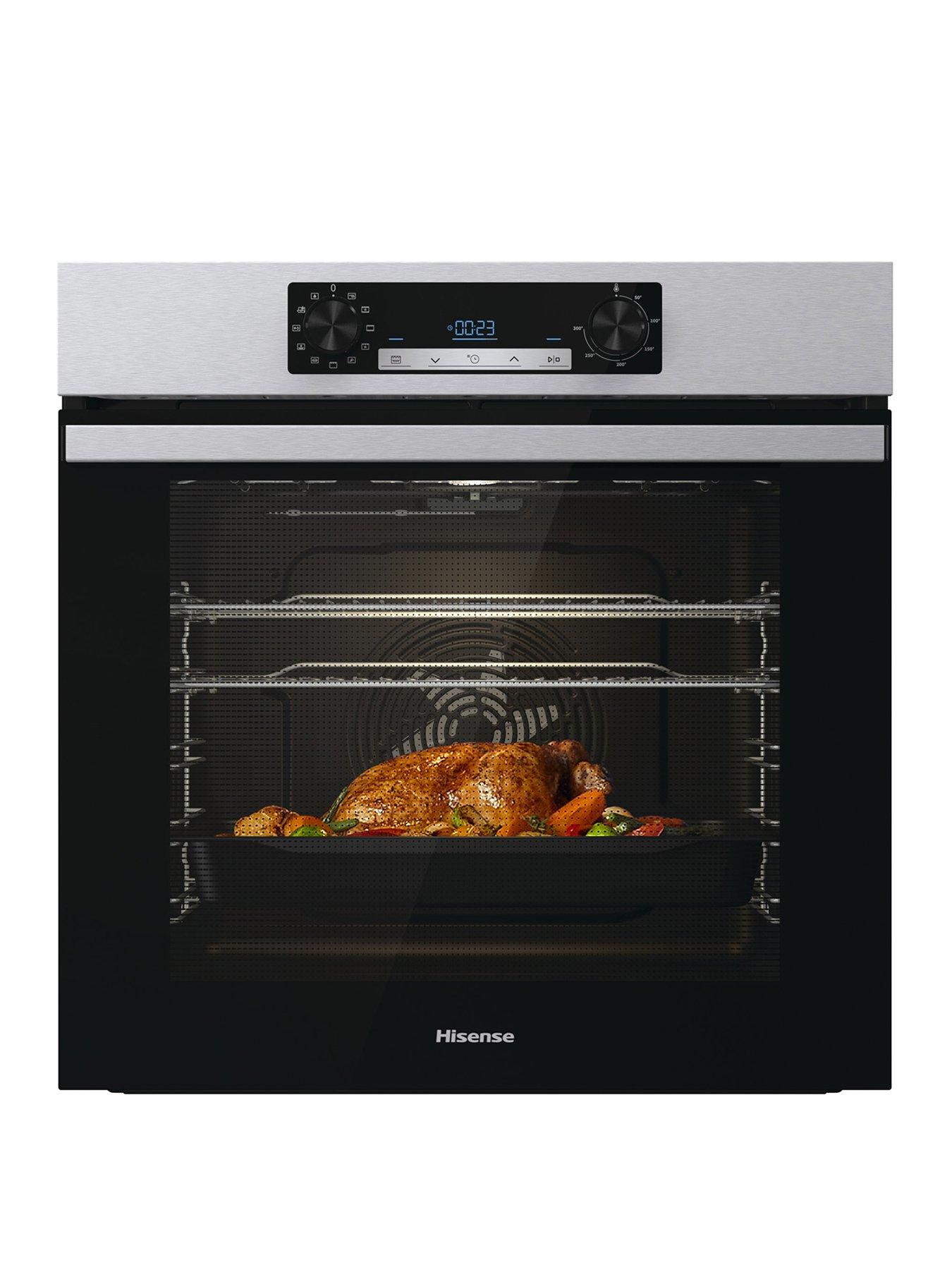 Image of Hisense Hisense BI62212AXUK, Single Oven, 77L with Steam Clean Function - Stainless Steel