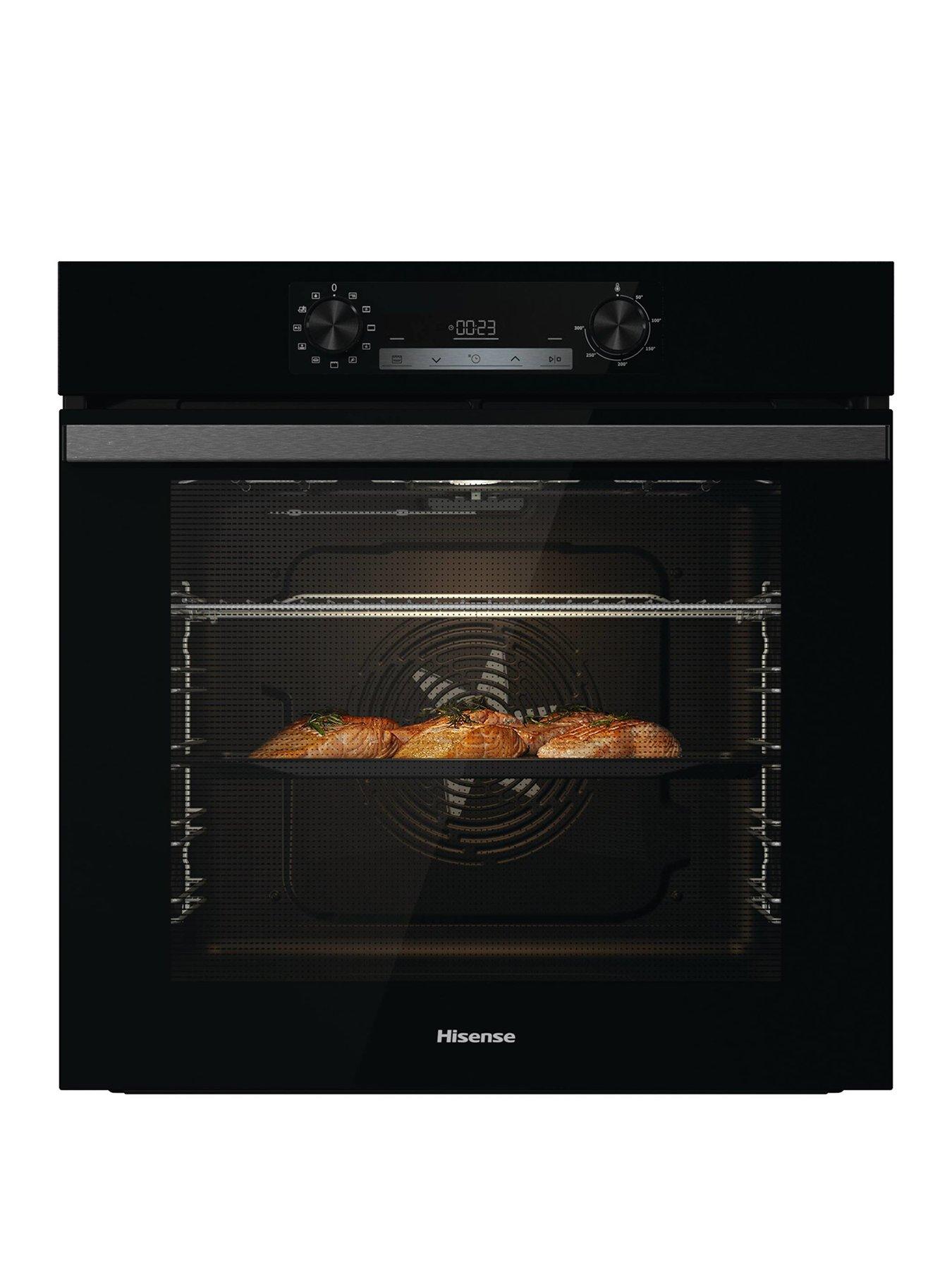 Image 1 of 7 of Hisense BI64211PB, 77L Pyrolytic Single Oven&nbsp;- Black