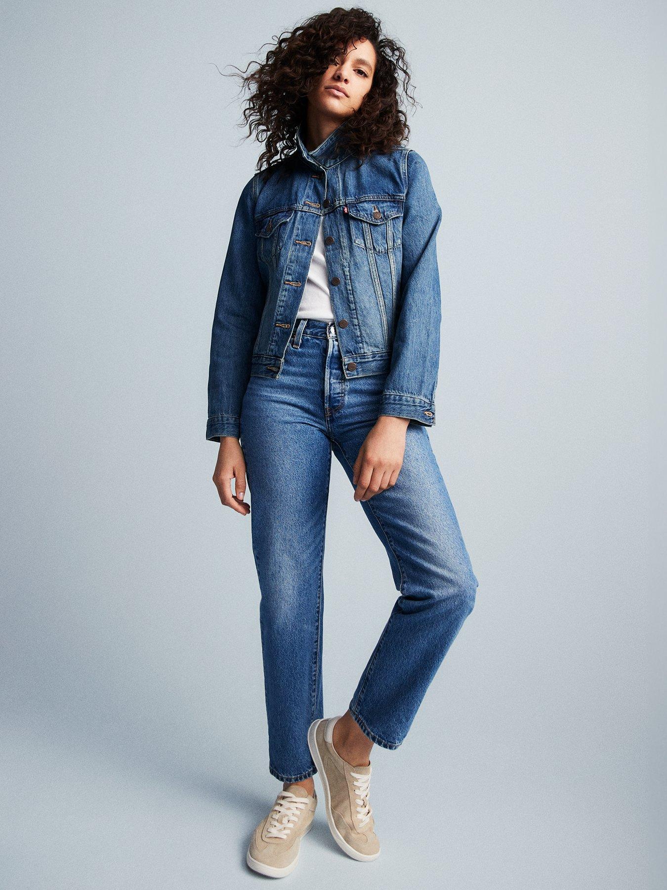 501® Crop Straight Leg Jean - Medium Indigo Worn In