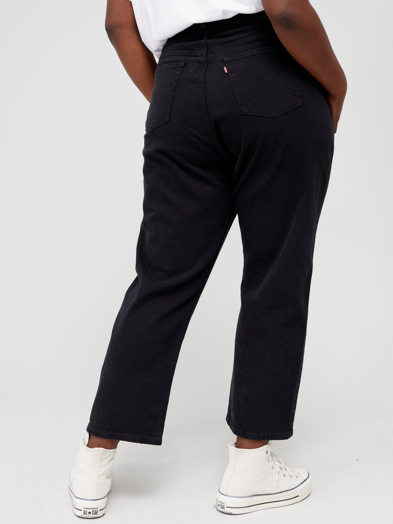 Image 2 of 4 of Levi's Plus 501&reg; Crop Straight Leg Jean - Black Sprout