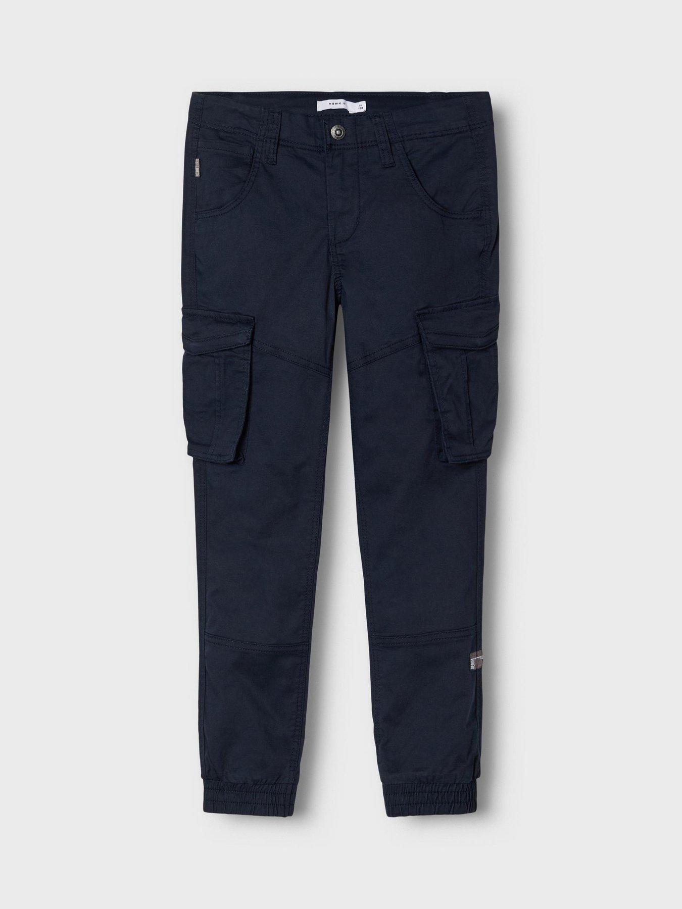 name-it-boys-regular-cargo-pants-dark-sapphirestillFront