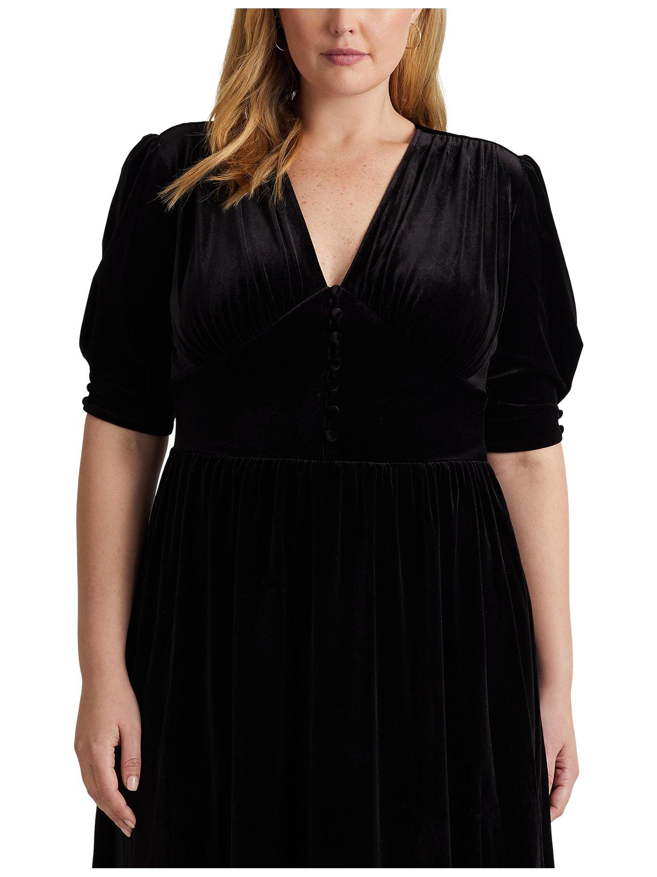 Ralph lauren discount black velvet dress