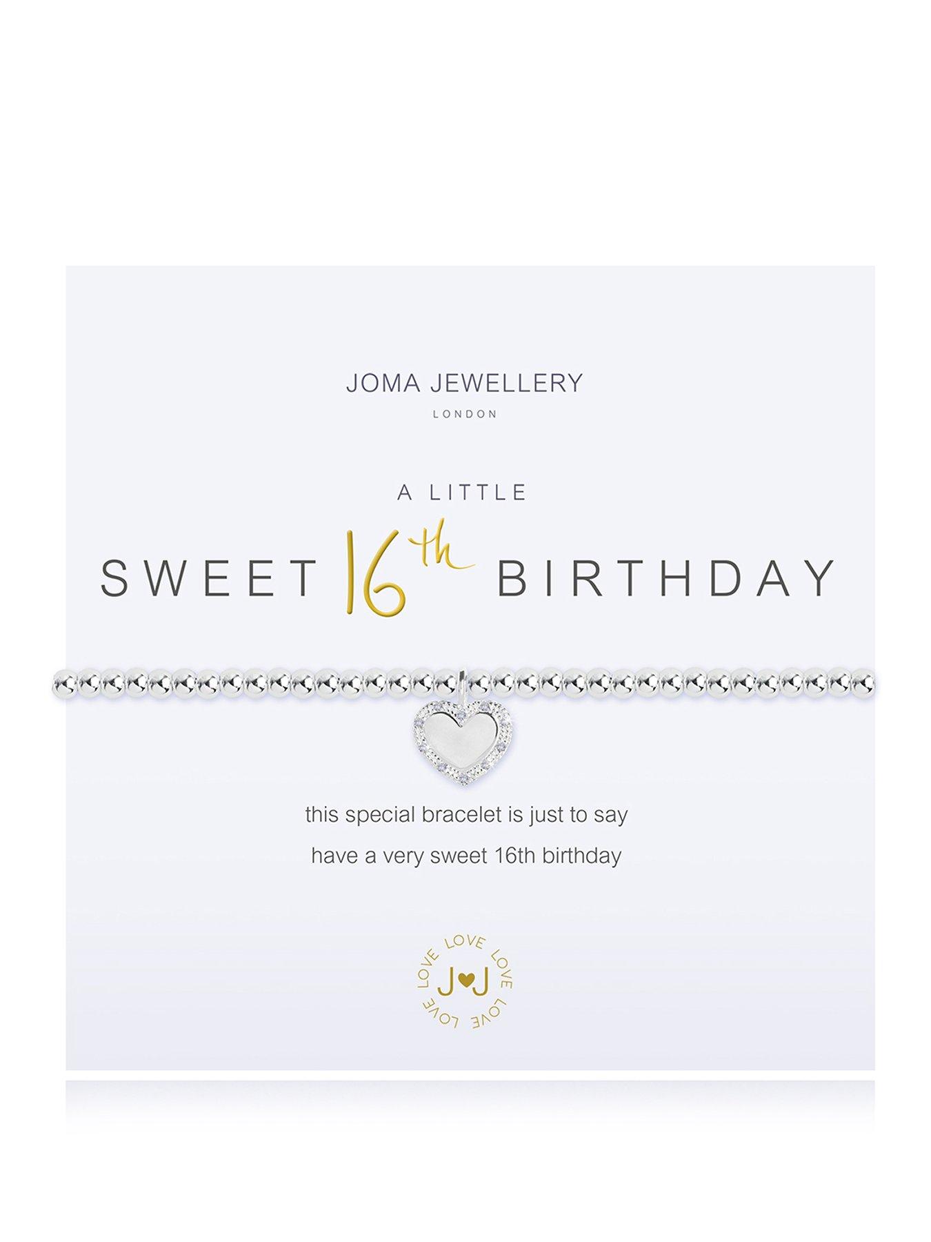 Joma Jewellery A Little Sweet 16th Bracelet In In Silver Plating