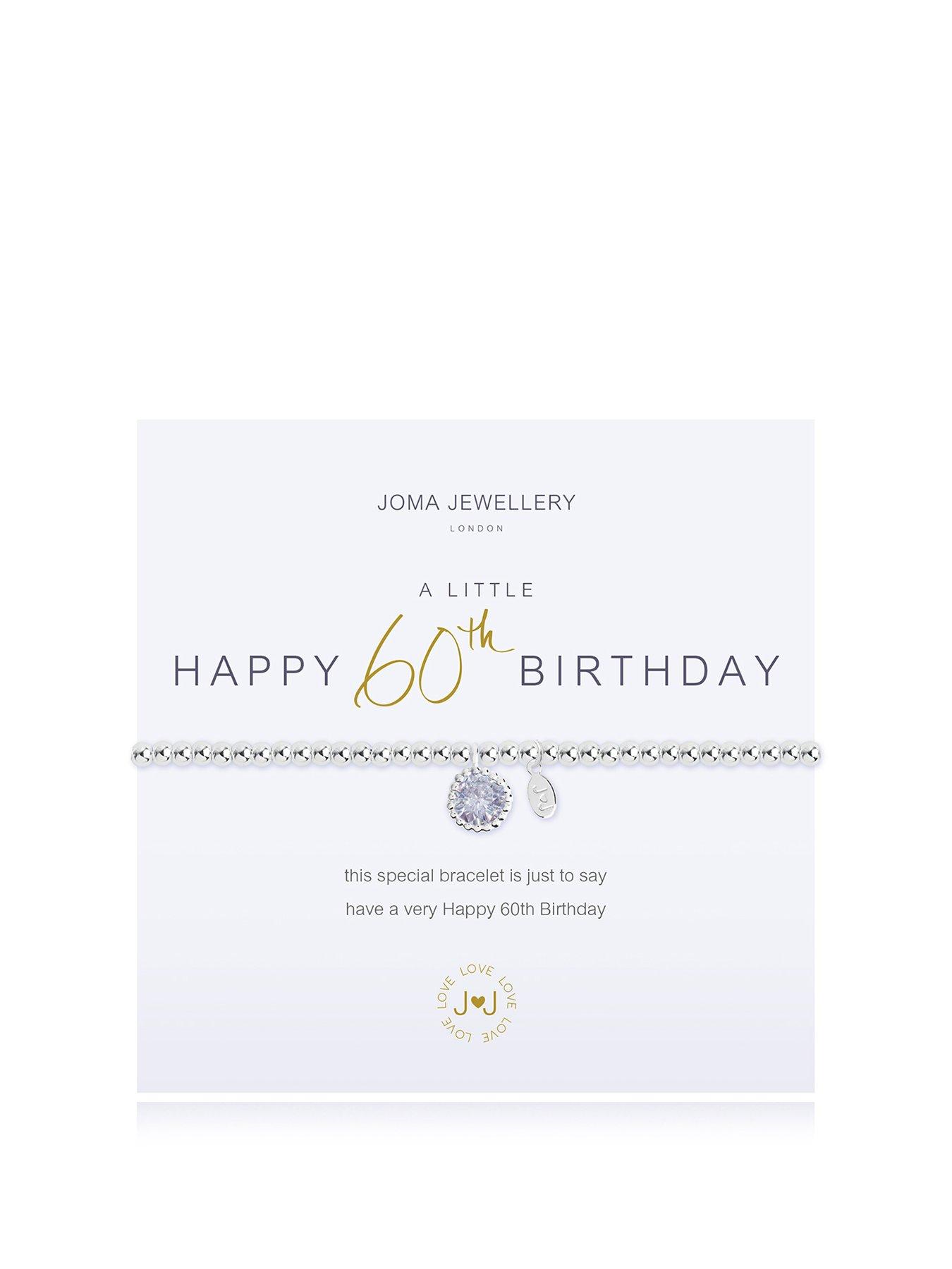 Joma Jewellery A Little 60th Bracelet In In Silver Plating