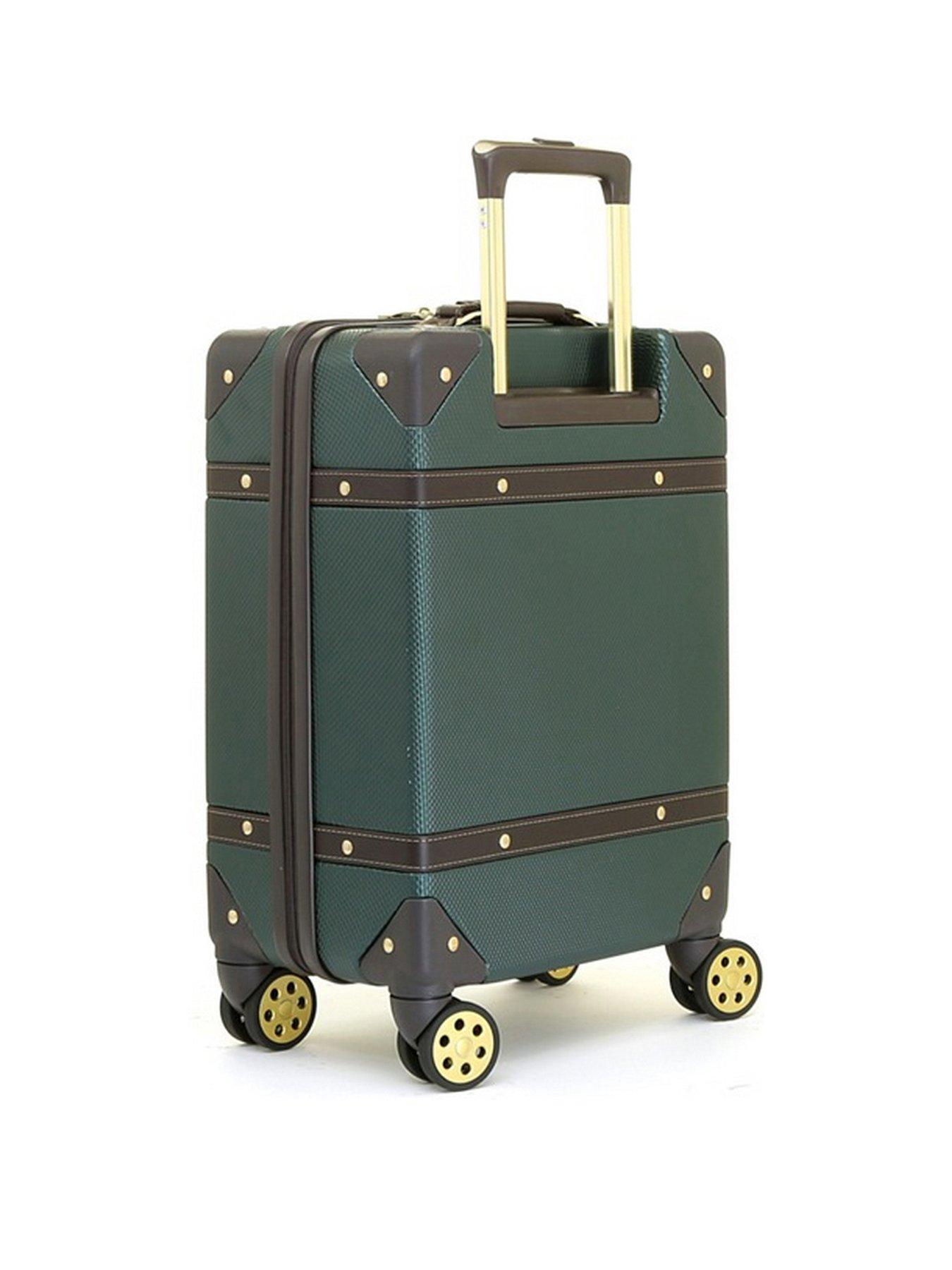 rock-luggage-vintage-8-wheel-retro-style-hardshell-cabin-suitcase-emerald-greenstillFront