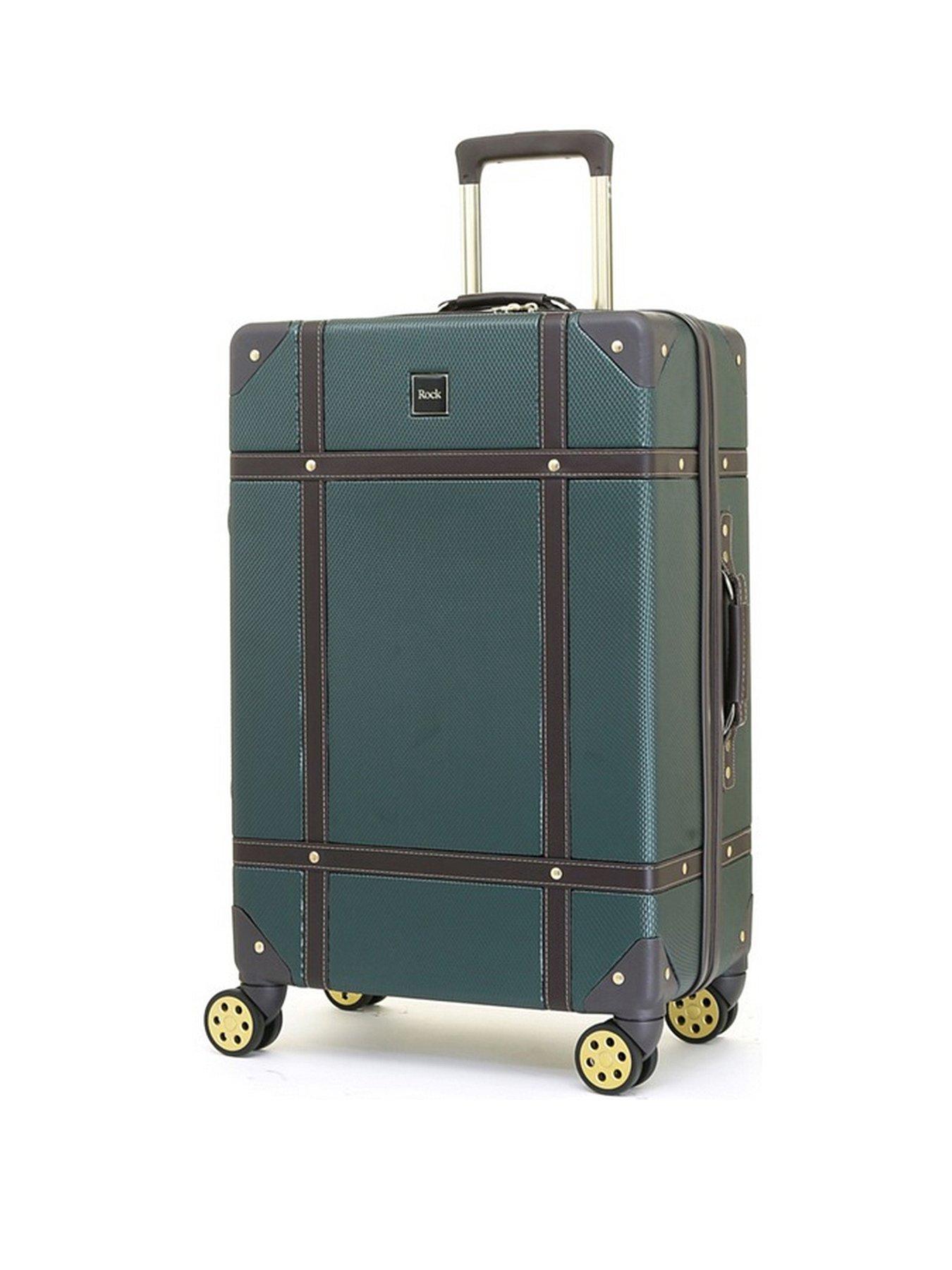 rock-luggage-vintage-8-wheel-retro-style-hardshell-medium-suitcase-emerald-greenfront