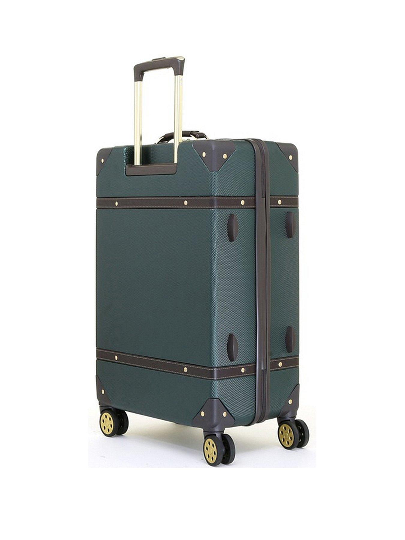 rock-luggage-vintage-8-wheel-retro-style-hardshell-medium-suitcase-emerald-greenstillFront