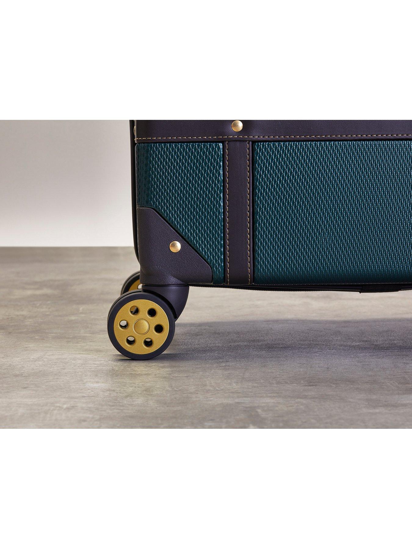 rock-luggage-vintage-8-wheel-retro-style-hardshell-medium-suitcase-emerald-greendetail