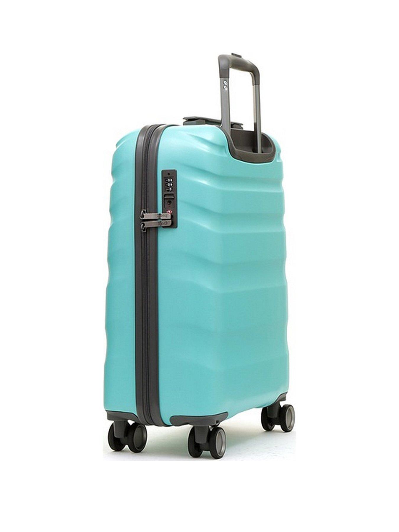 rock-luggage-bali-8-wheel-hardshell-cabin-suitcase-turquoisestillFront