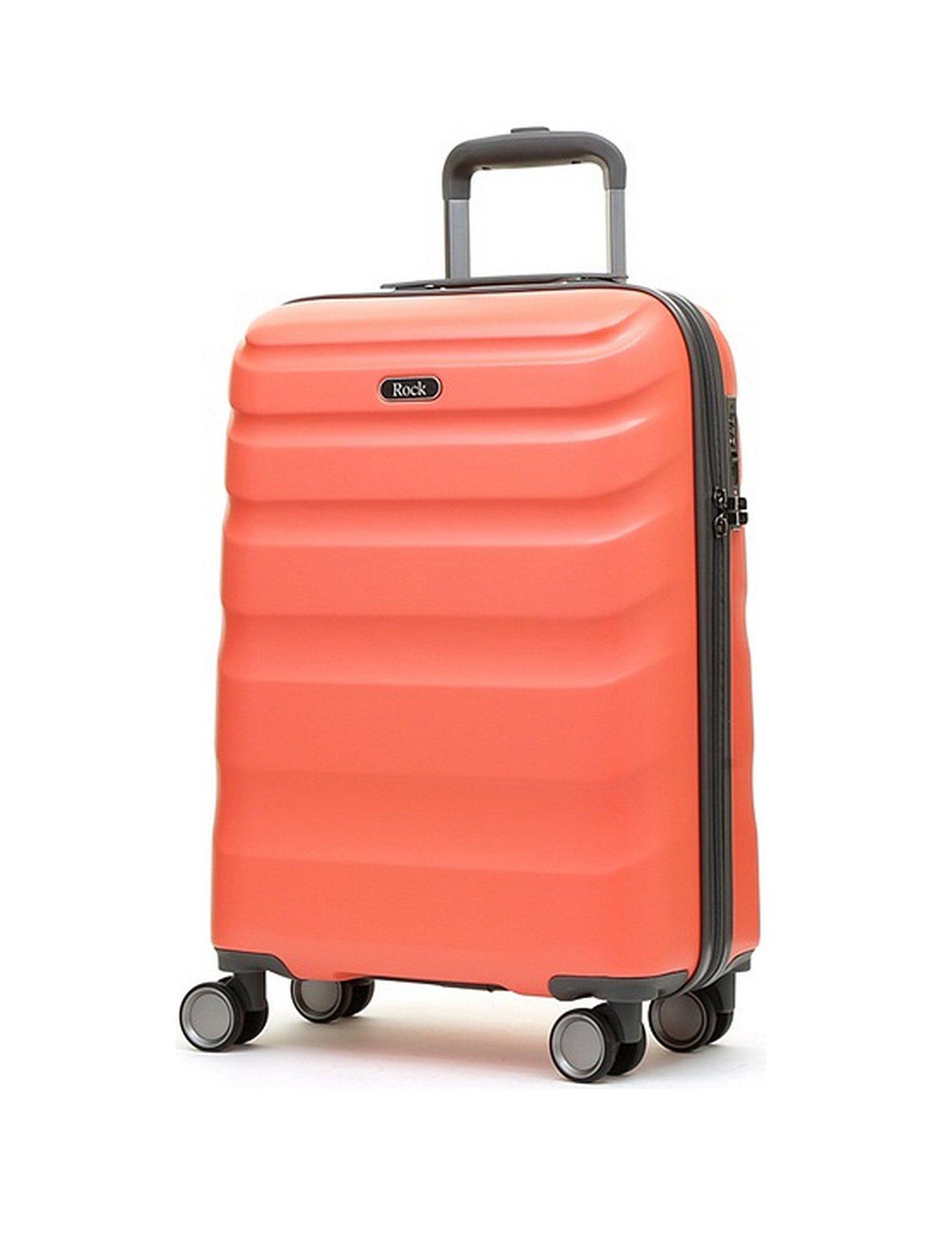 Rock Luggage Bali 8 Wheel Hardshell Cabin Suitcase - Coral