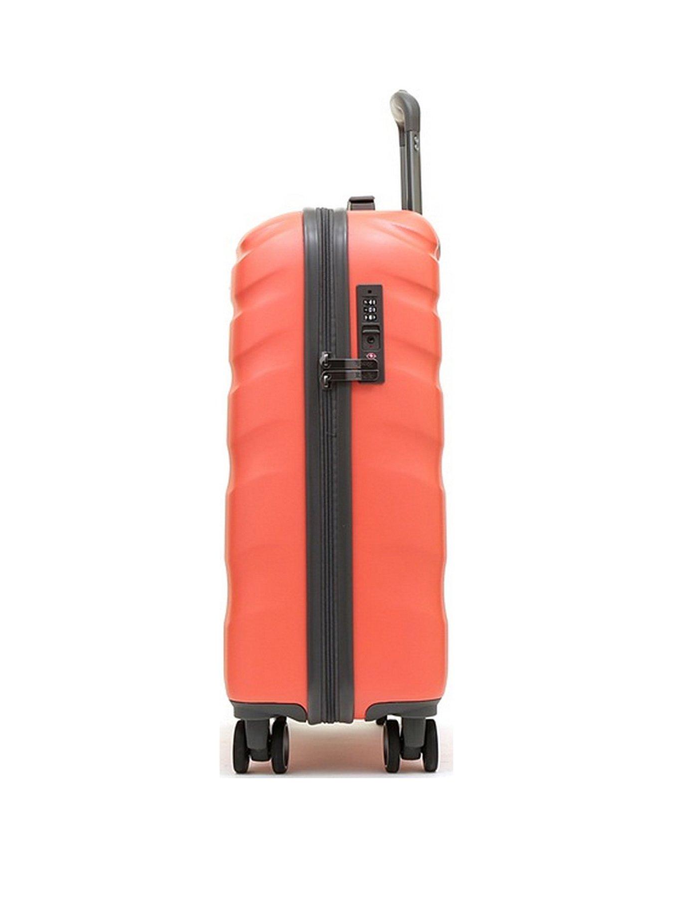 rock-luggage-bali-8-wheel-hardshell-cabin-suitcase-coralstillFront