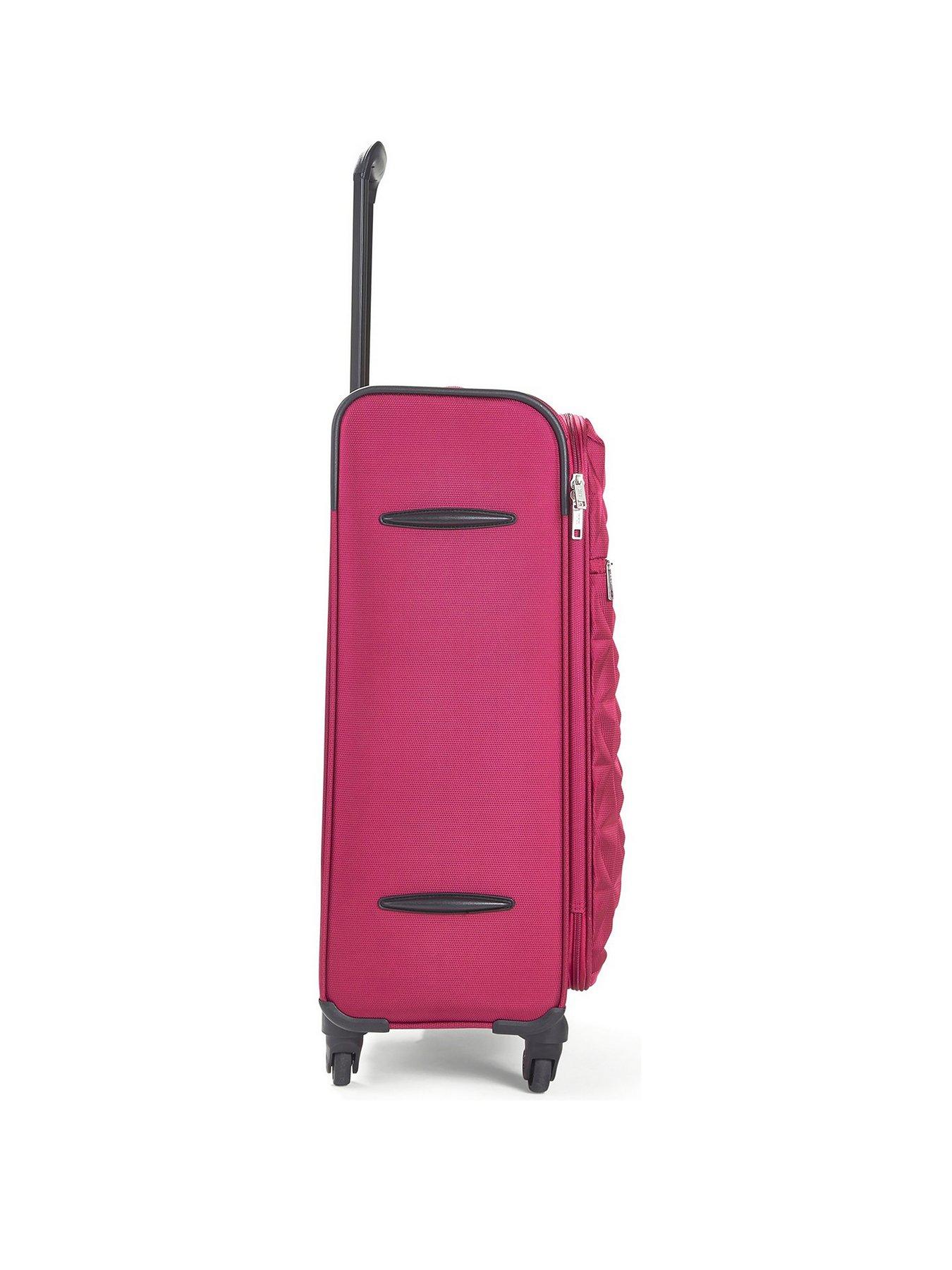 rock-luggage-jewel-4-wheel-soft-medium-suitcase-pinkstillFront