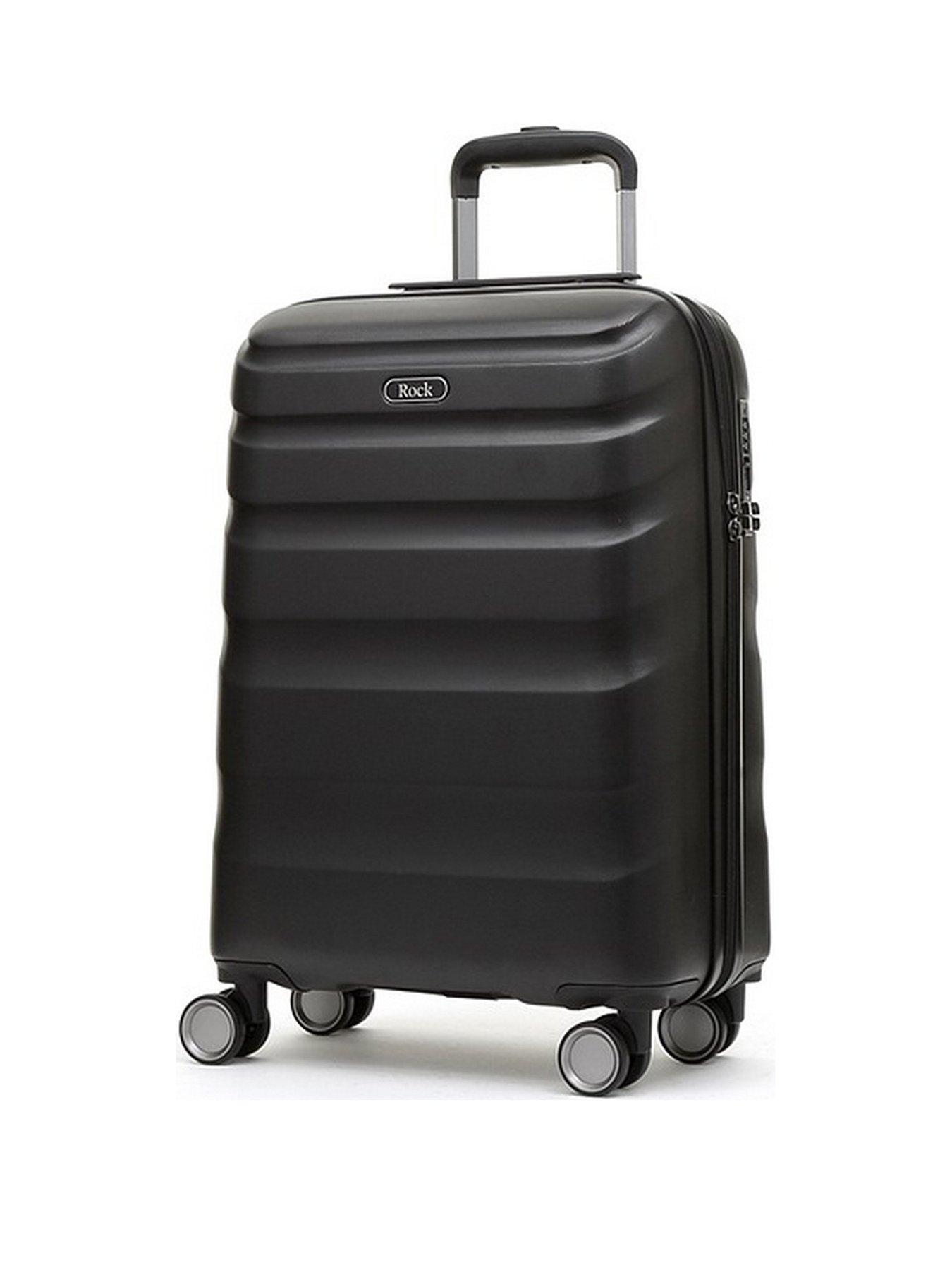 Rock Luggage Bali 8 Wheel Hardshell Cabin Suitcase - Black