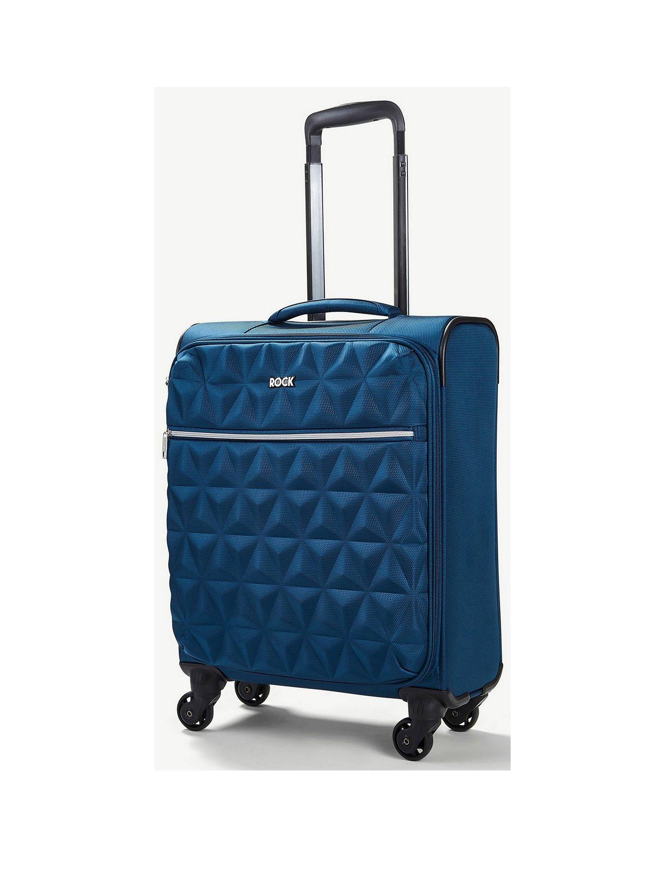 undefined Jewel 4 Wheel Soft Cabin Suitcase - Blue