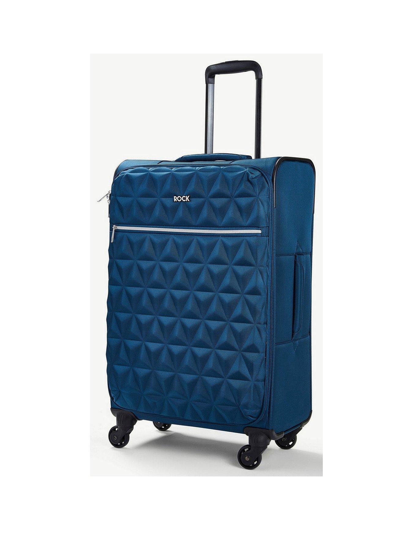 undefined Jewel 4 Wheel Soft Medium Suitcase - Blue