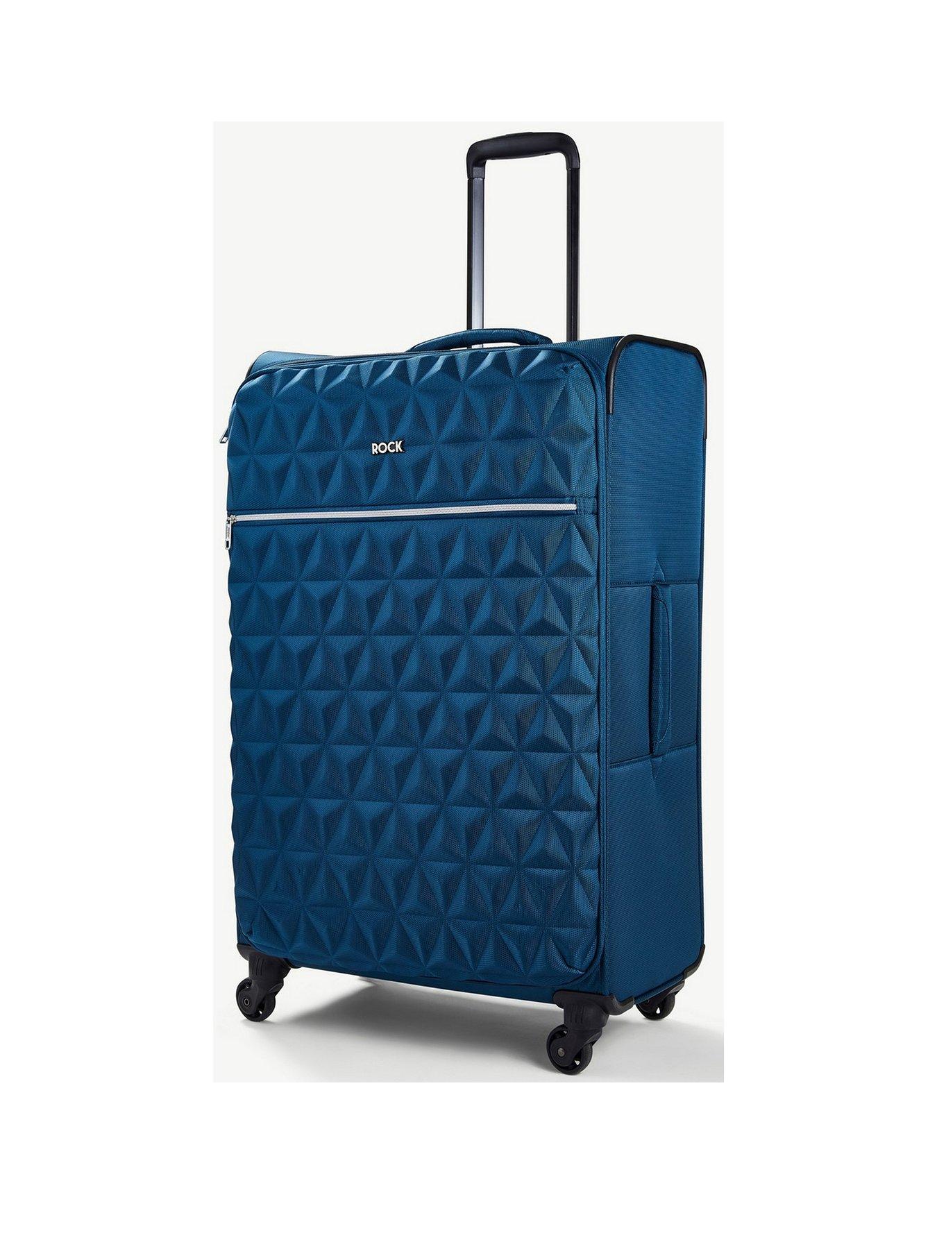 undefined Jewel 4 Wheel Soft Large Suitcase - Blue