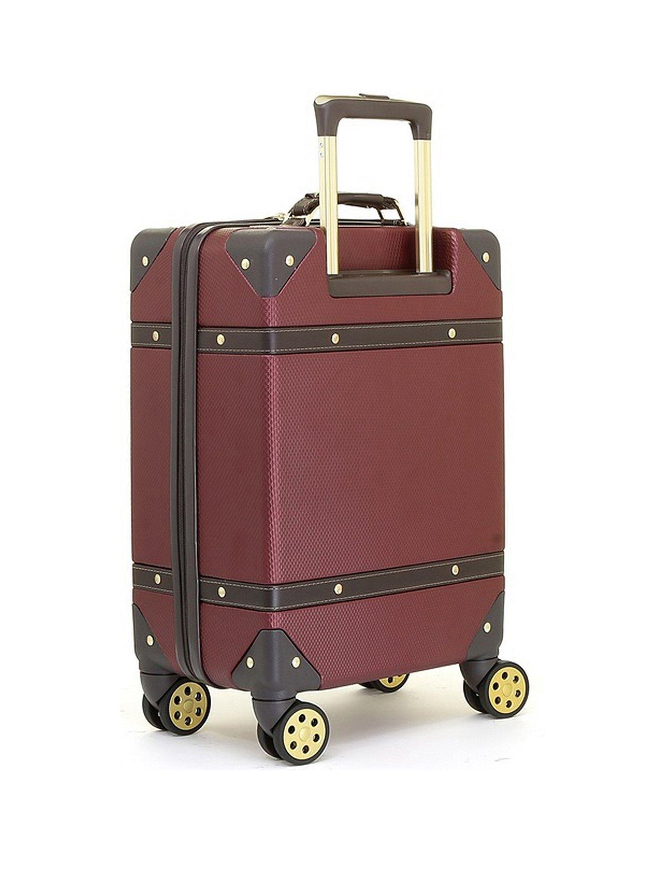 rock-luggage-vintage-8-wheel-retro-style-hardshell-cabin-suitcase-burgundystillFront