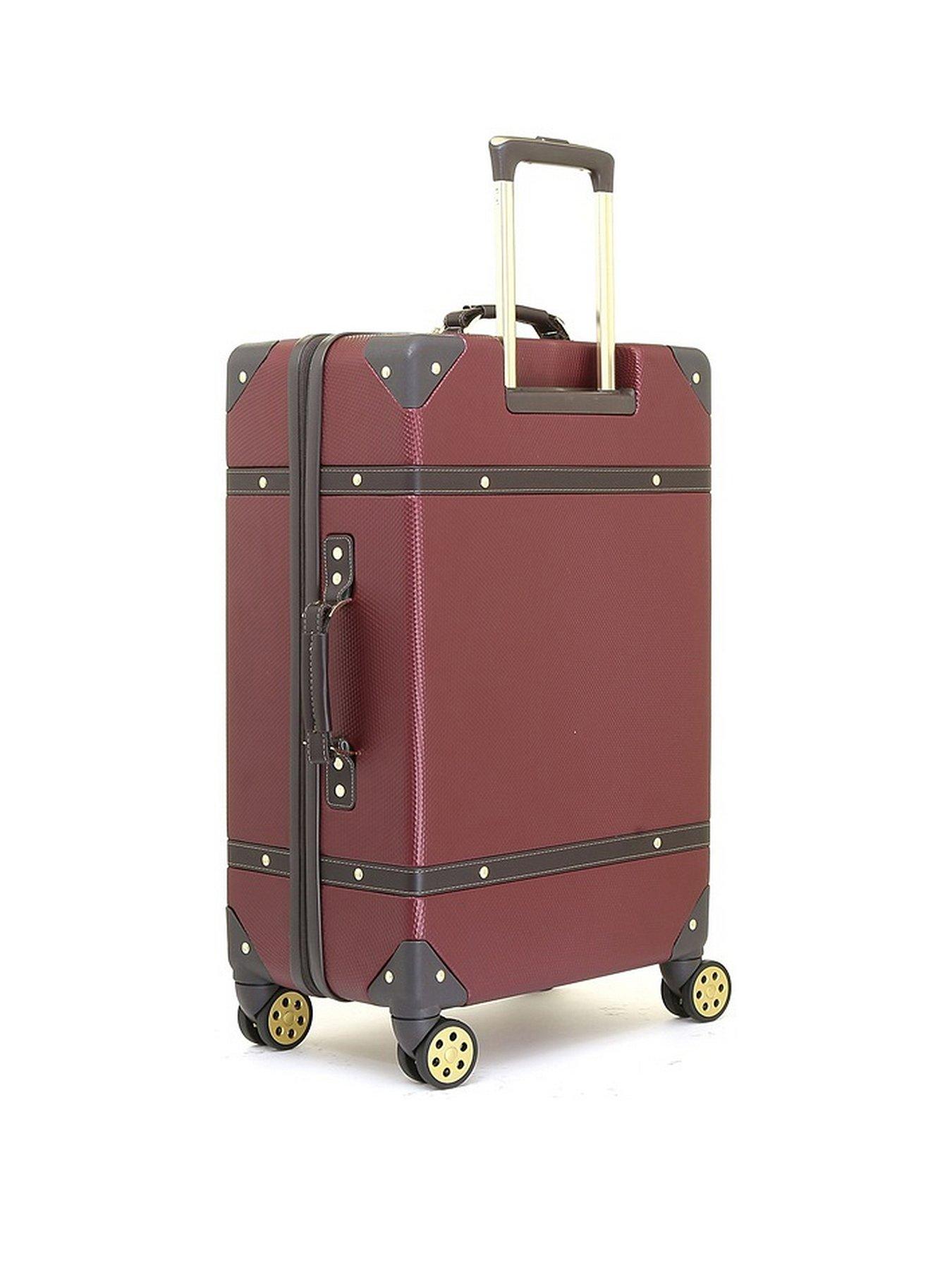 rock-luggage-vintage-8-wheel-retro-style-hardshell-medium-suitcase-burgundystillFront