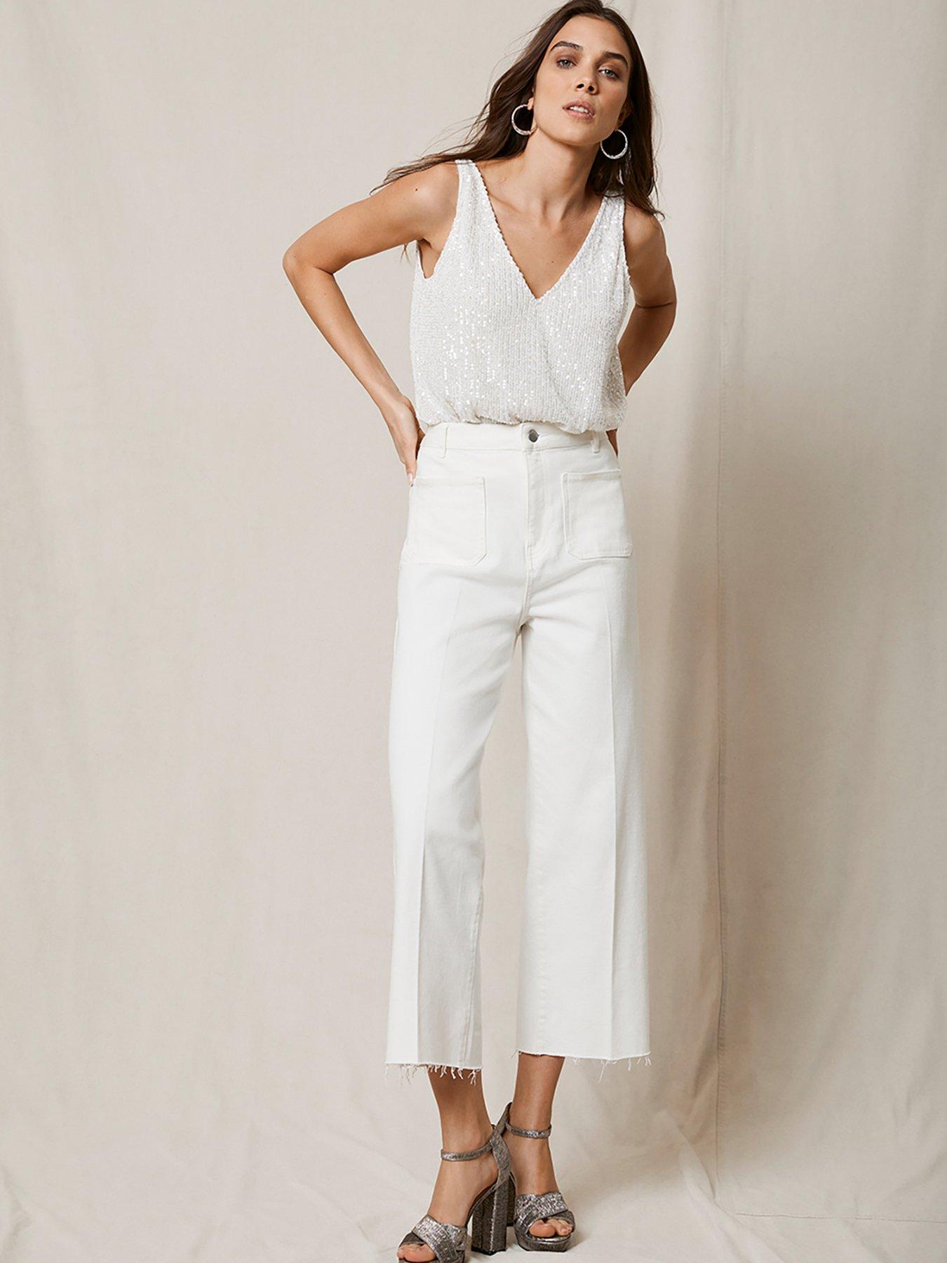 mint velvet wide leg jeans