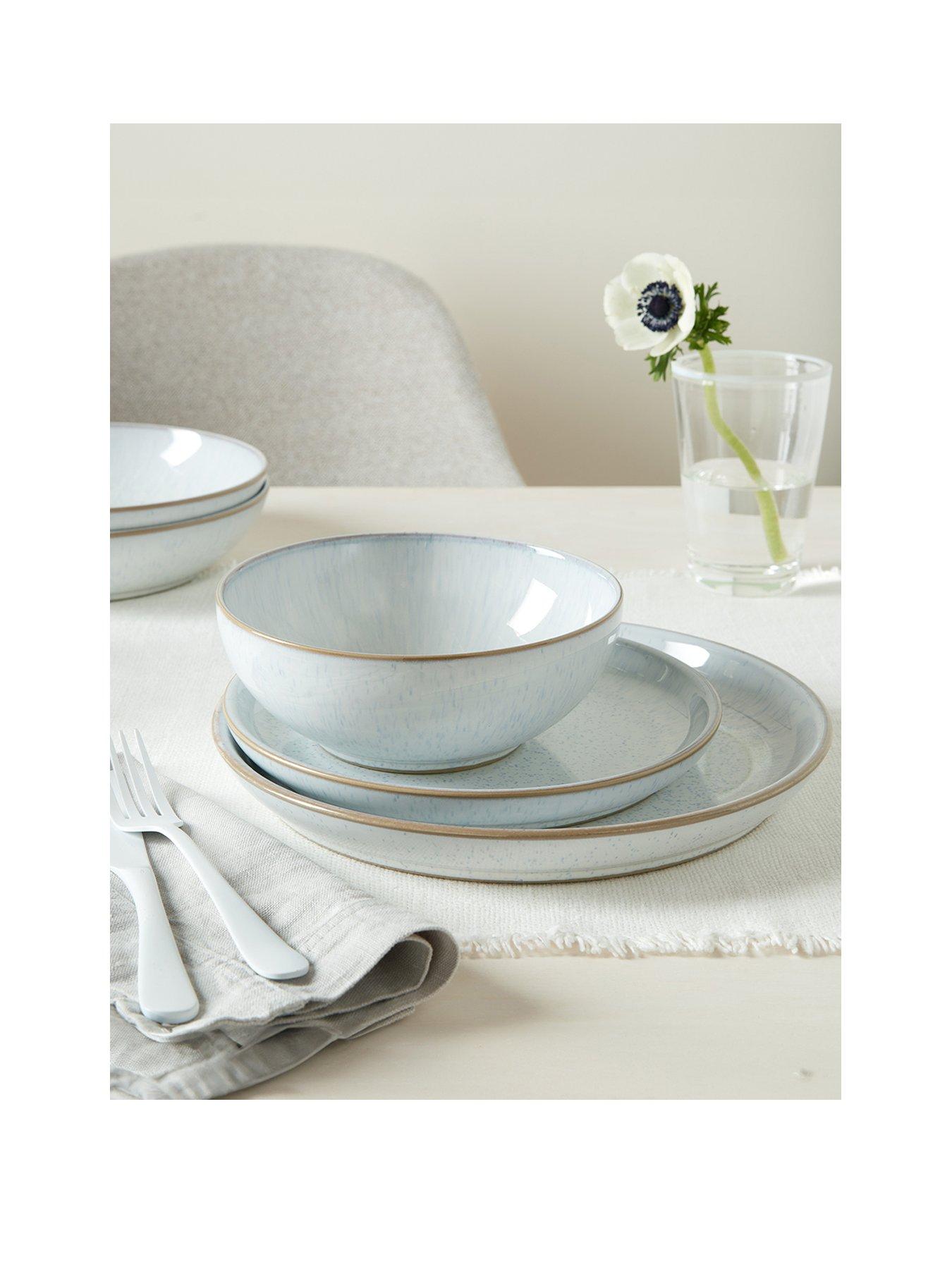undefined White Speckle 12-Piece Dinner Set