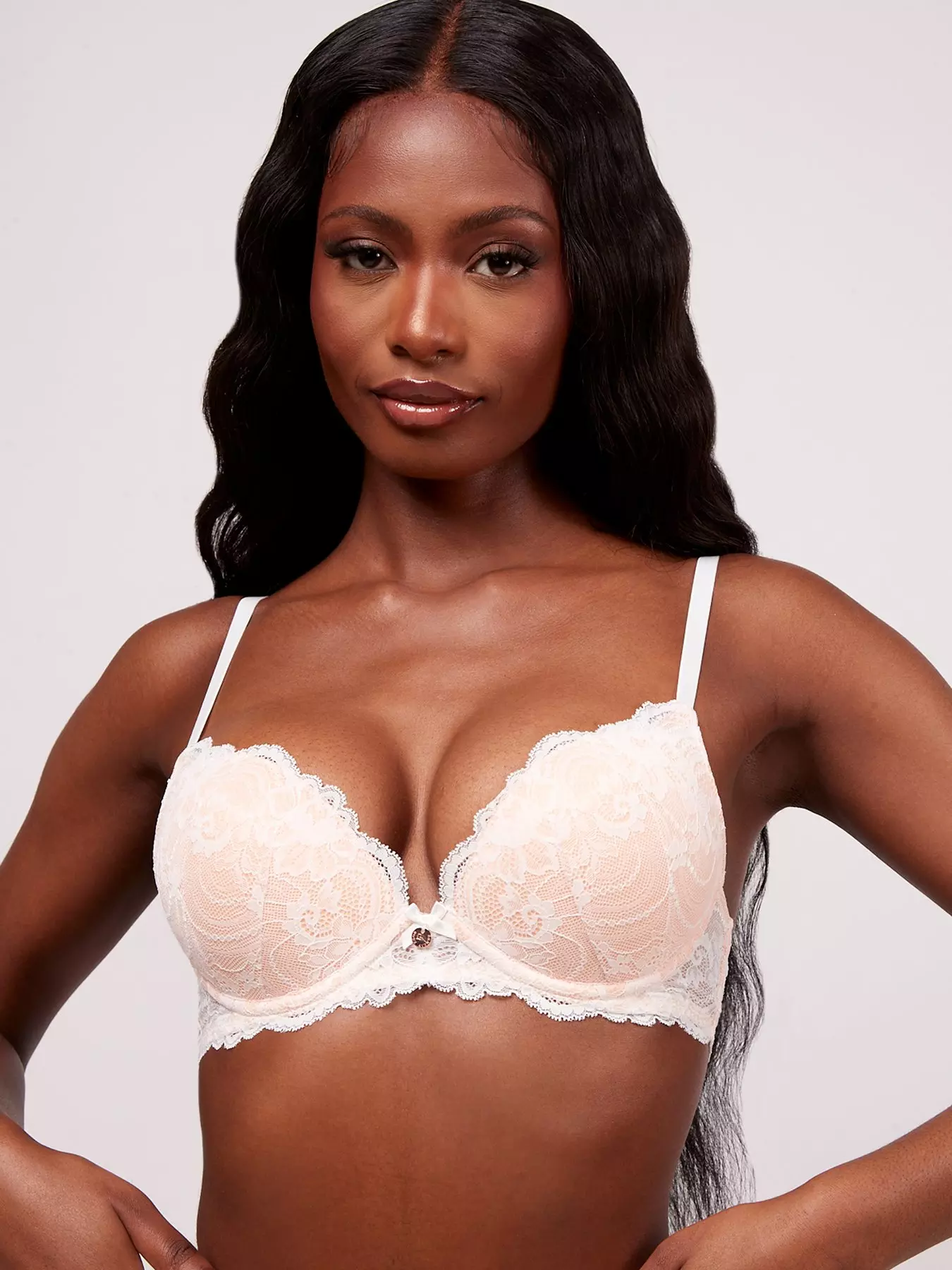 New Look White Lace Non Padded Bra