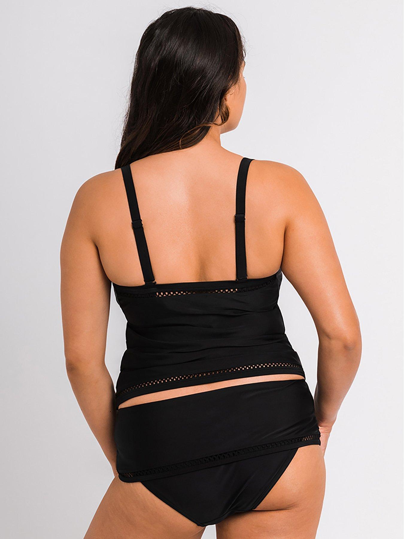 Image 2 of 2 of Curvy Kate First Class Deep Foldover Bikini&nbsp;Brief - Black
