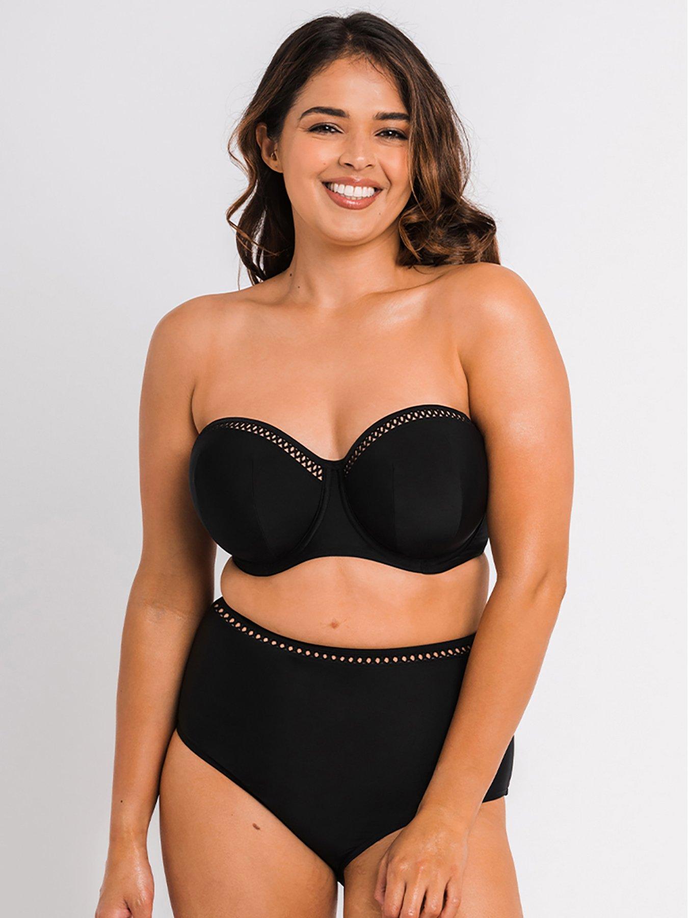 Curvy Kate First Class High Waist Bikini Bottoms Black Very Ireland