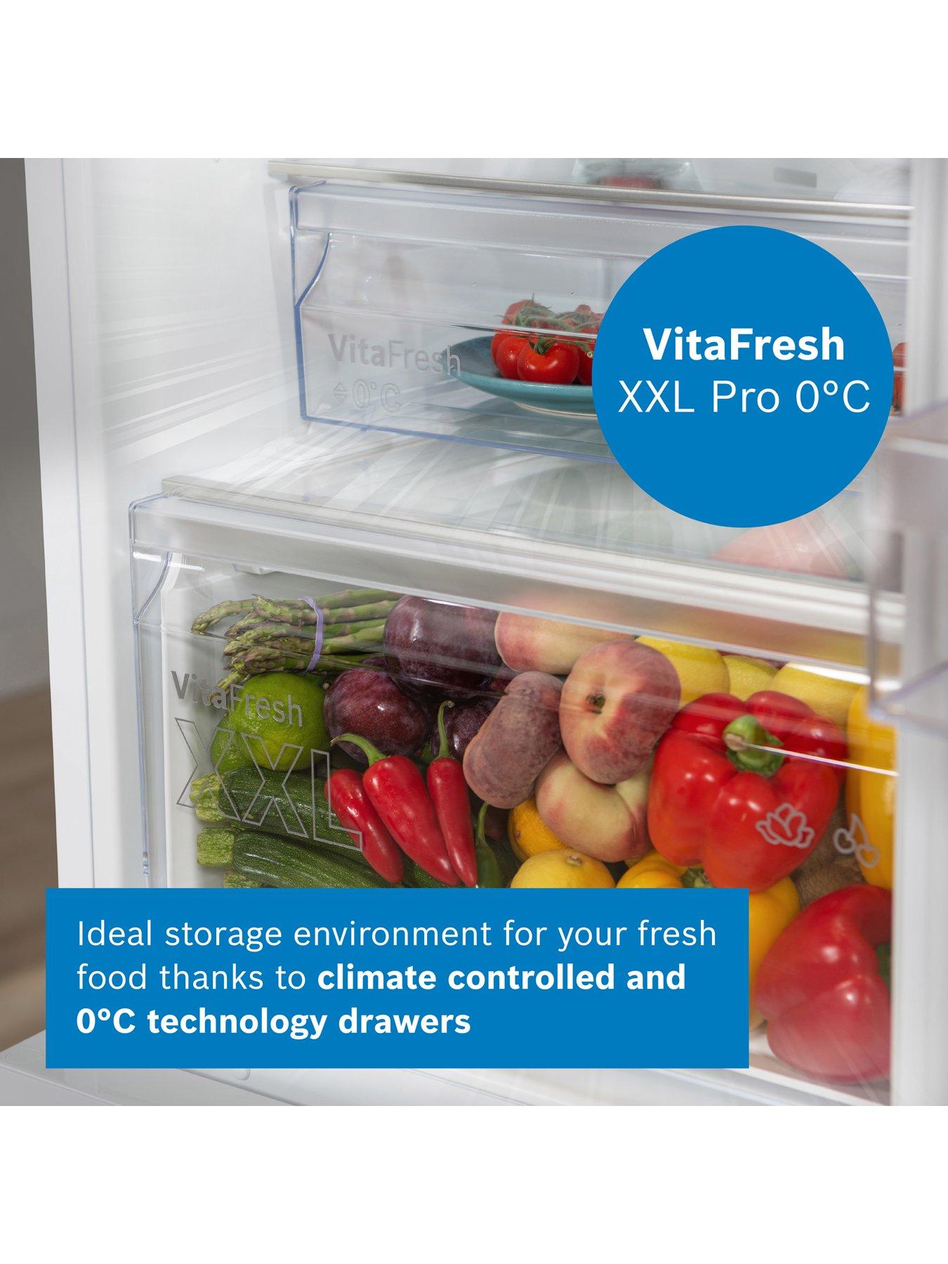 Image 4 of 8 of Bosch Series 4 KGN362WDFG 187cm 60/40, Frost Free Fridge Freezer - White - D Rated