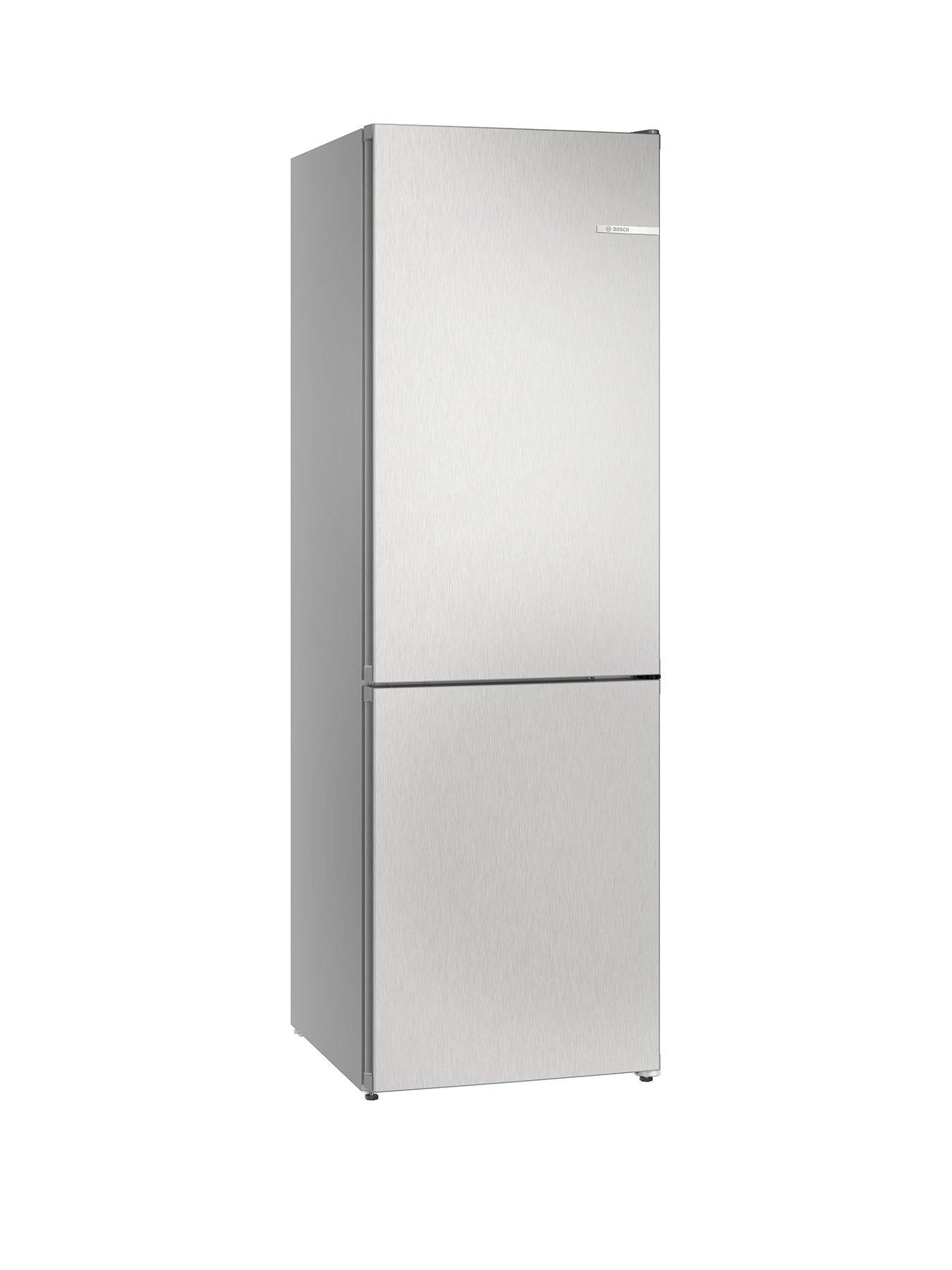 Bosch Series 4 Kgn362Ldfg 60/40, Frost-Free, 60Cm Wide Fridge Freezer - Stainless Steel in Inox