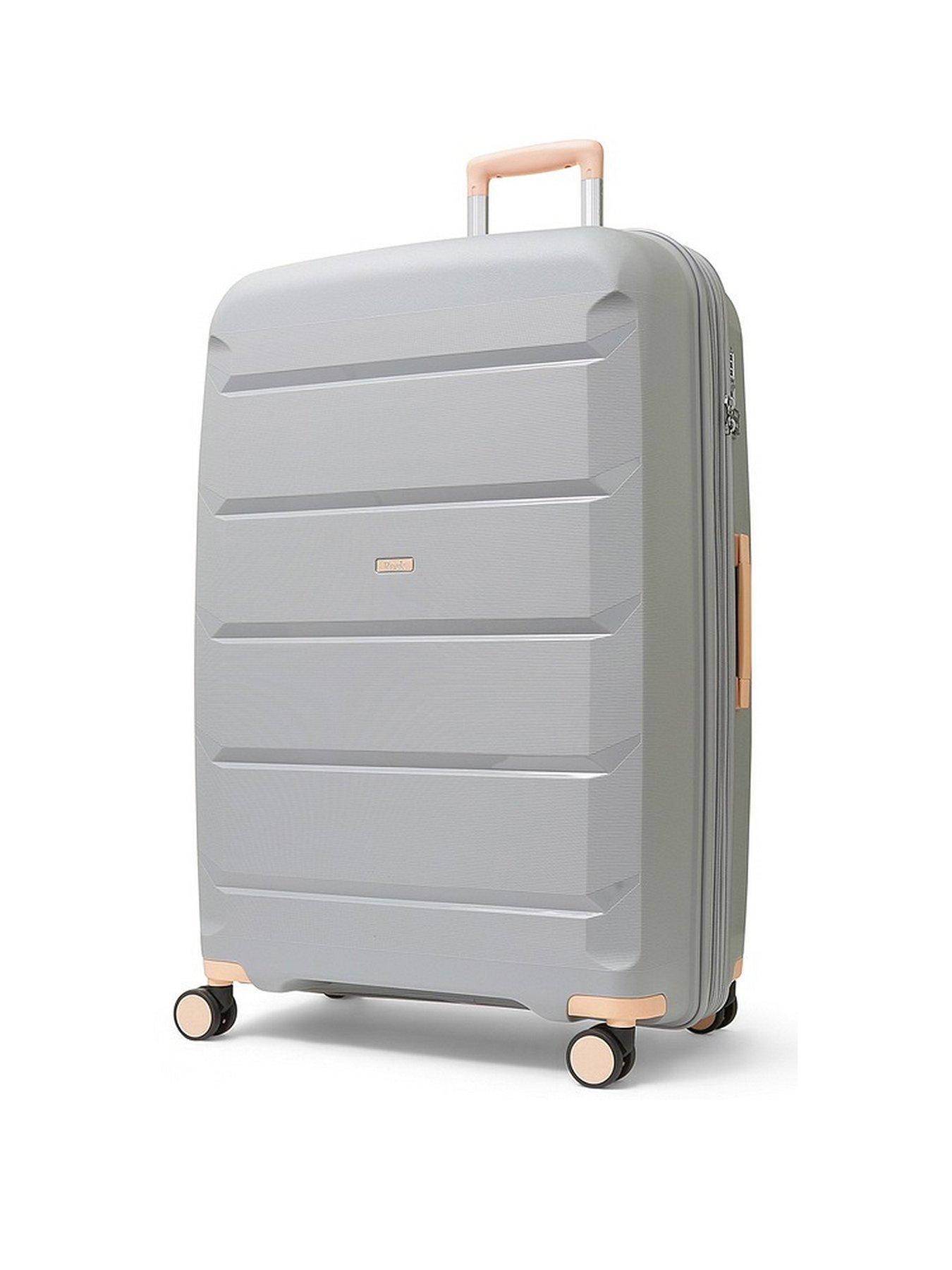 Rock Luggage Tulum 8 Wheel Hardshell Large Suitcase - Grey