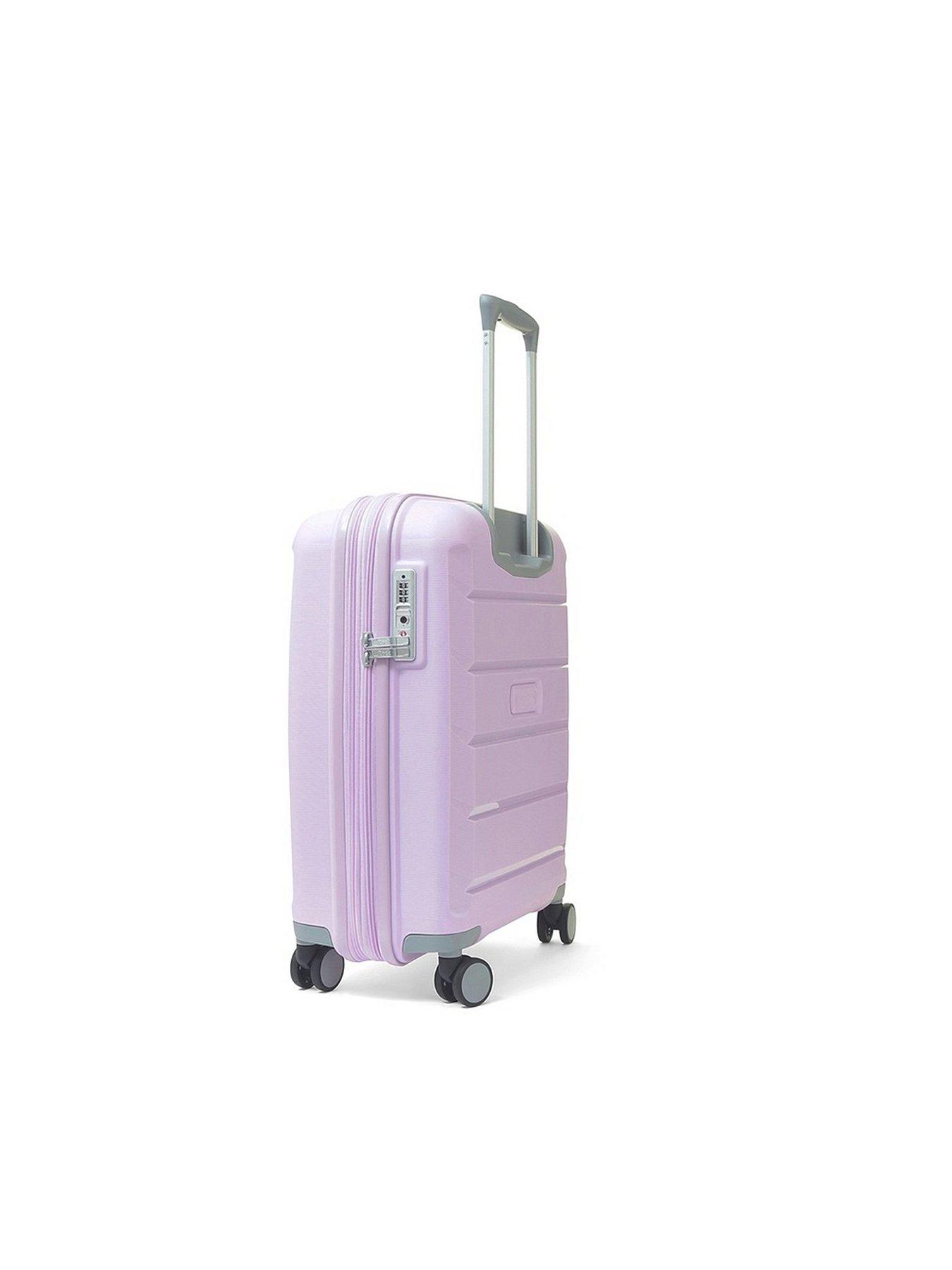 rock-luggage-tulum-8-wheel-hardshell-cabin-suitcase-lilacstillFront