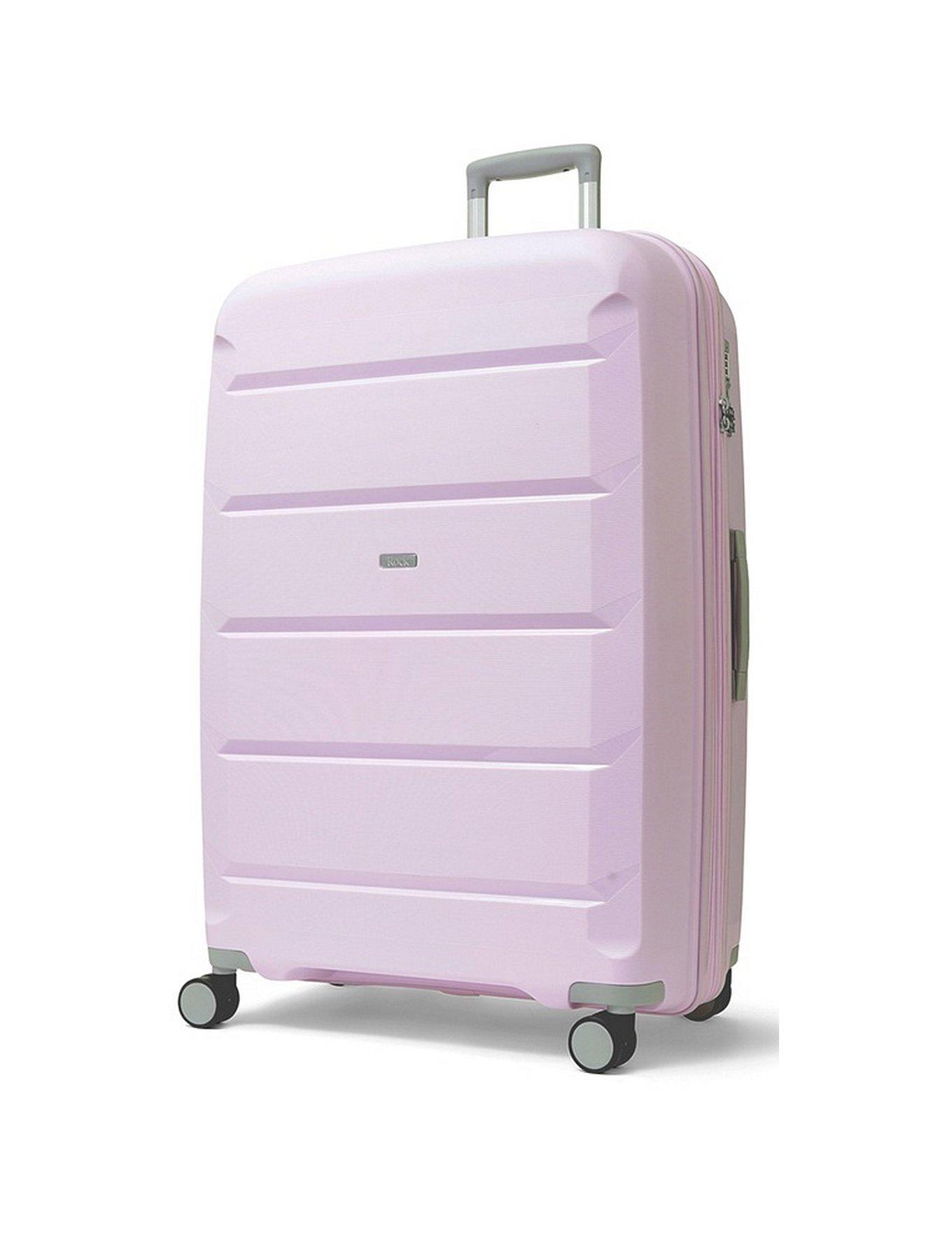 Image 1 of 7 of Rock Luggage Tulum 8 Wheel Hardshell Large Suitcase - Lilac