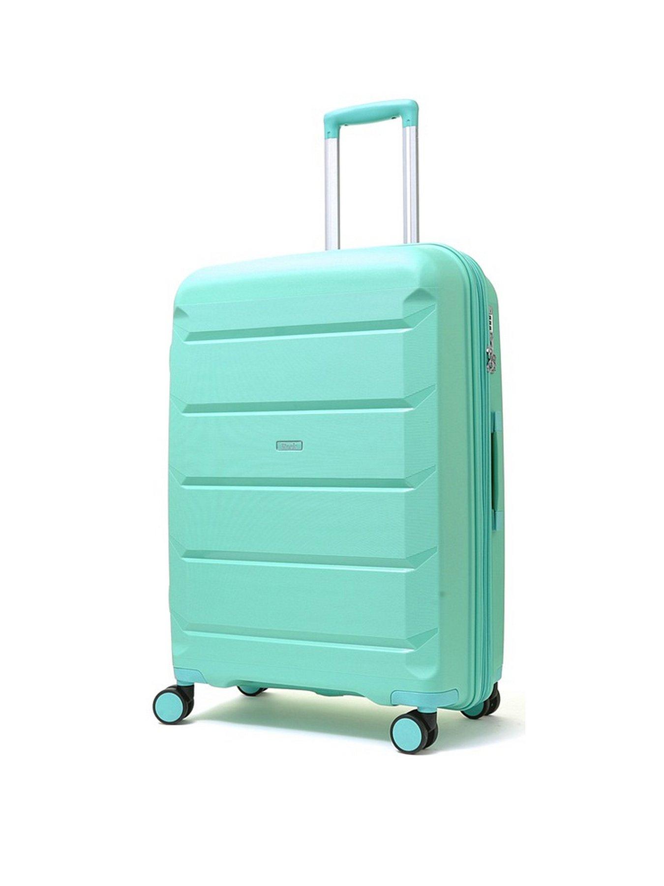 rock-luggage-tulum-8-wheel-hardshell-medium-suitcase-turquoisefront