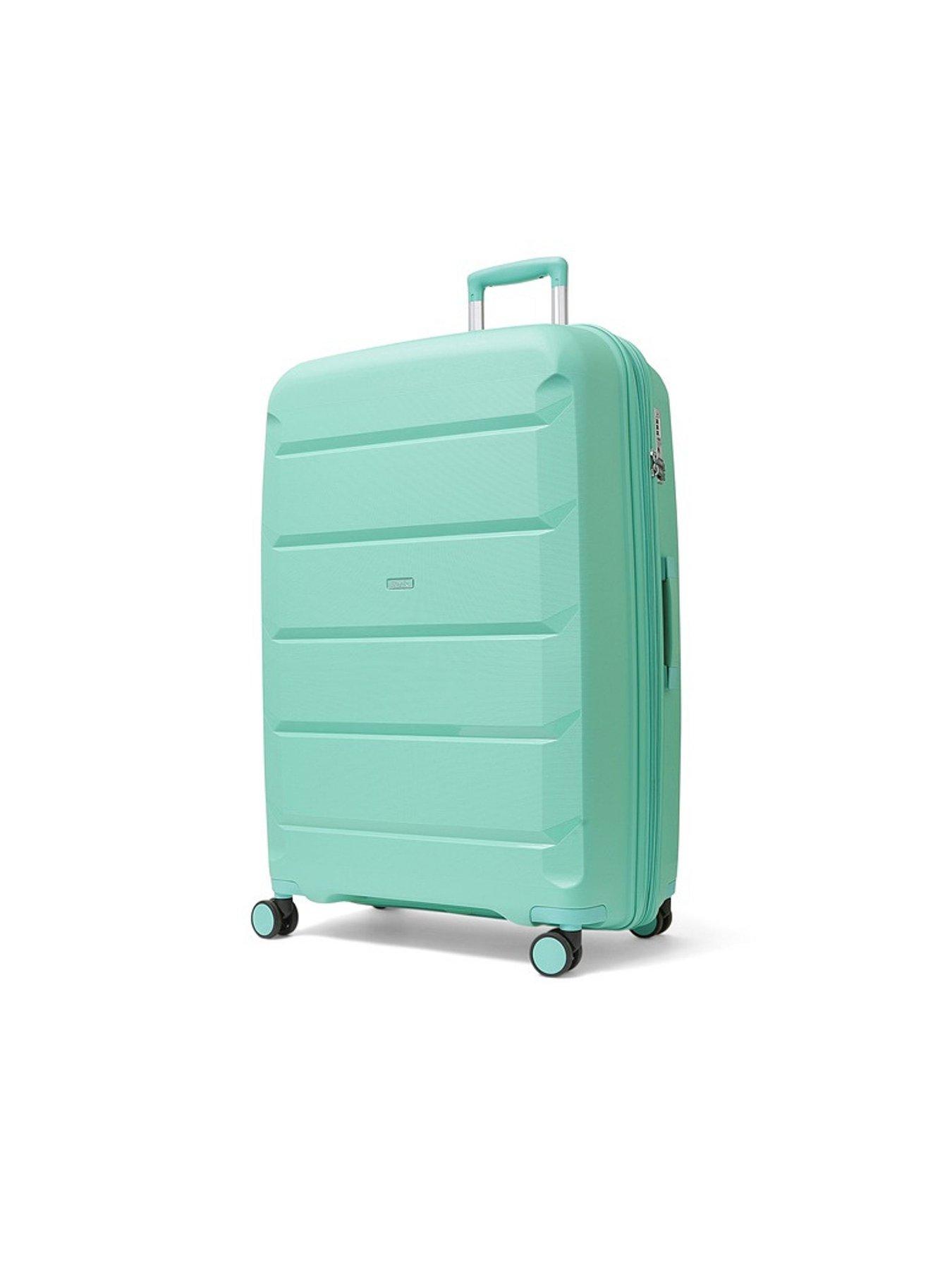 rock-luggage-tulum-3-piece-set-hardshell-8-wheel-spinner-turquoisestillFront