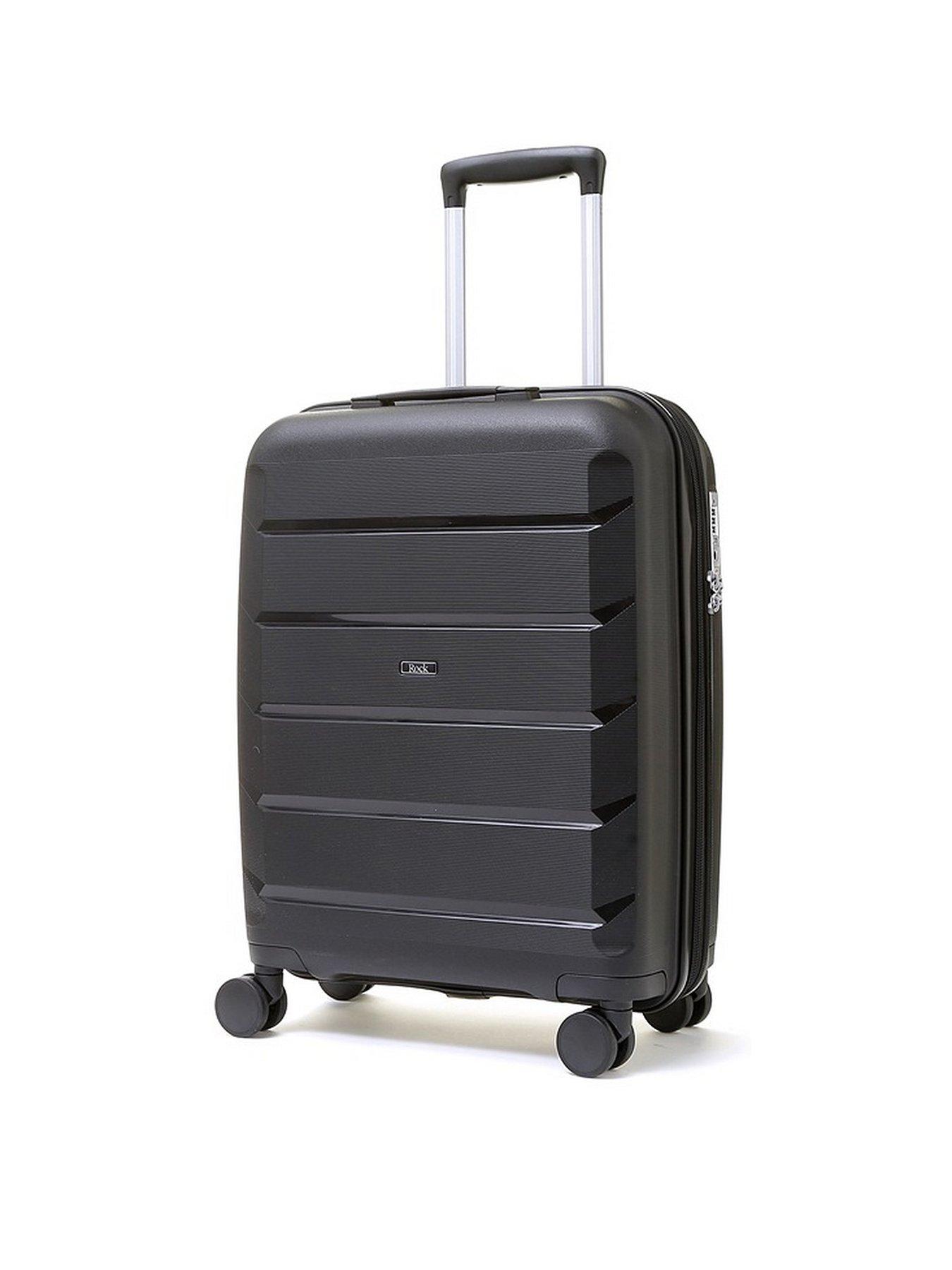 rock-luggage-tulum-8-wheel-hardshell-cabin-suitcase-blackfront