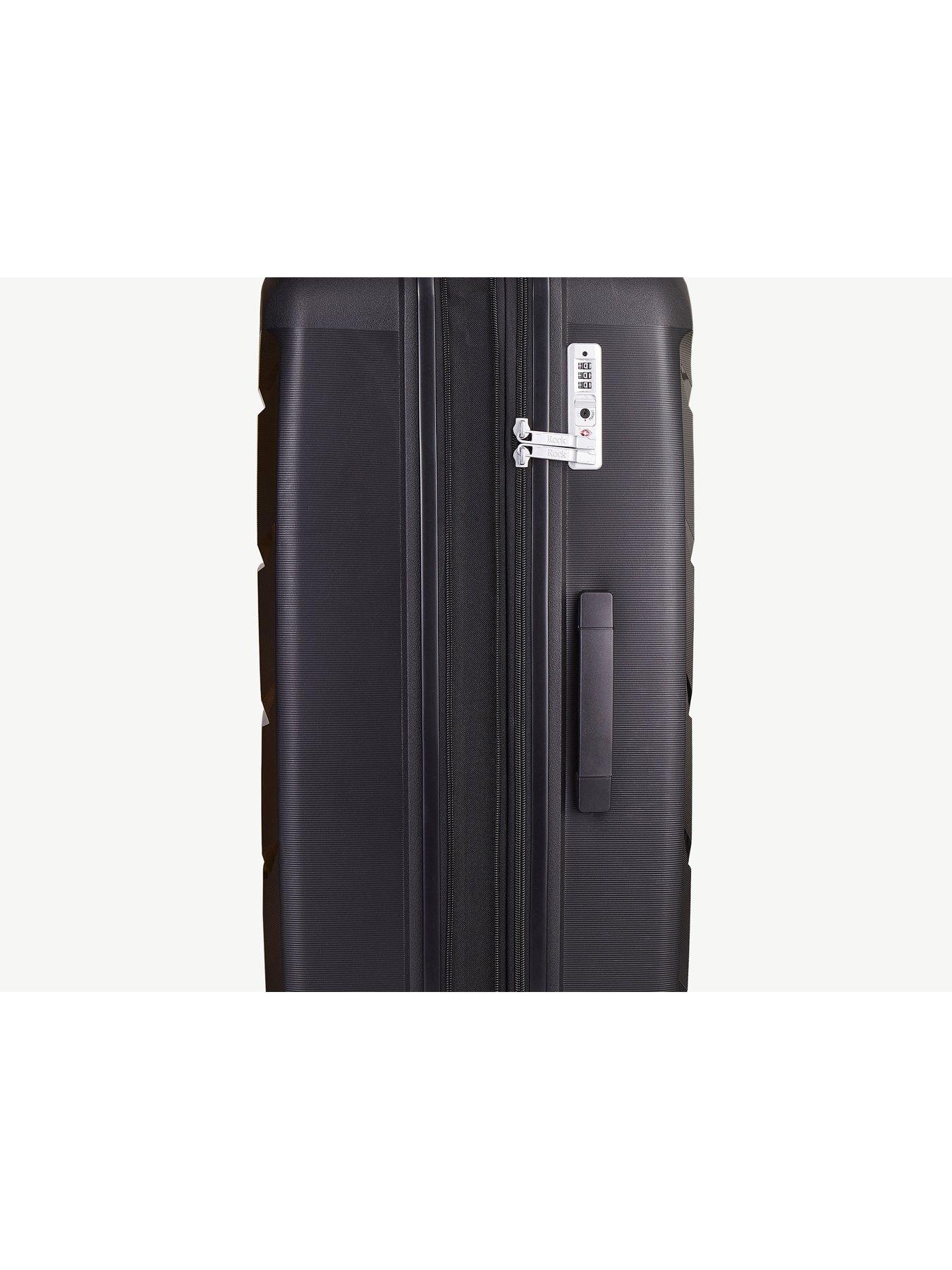 Image 5 of 7 of Rock Luggage Tulum 8 Wheel Hardshell Medium Suitcase - Black