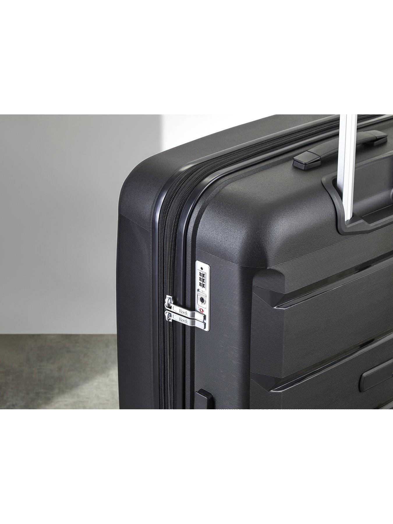 Image 7 of 7 of Rock Luggage Tulum 8 Wheel Hardshell Medium Suitcase - Black