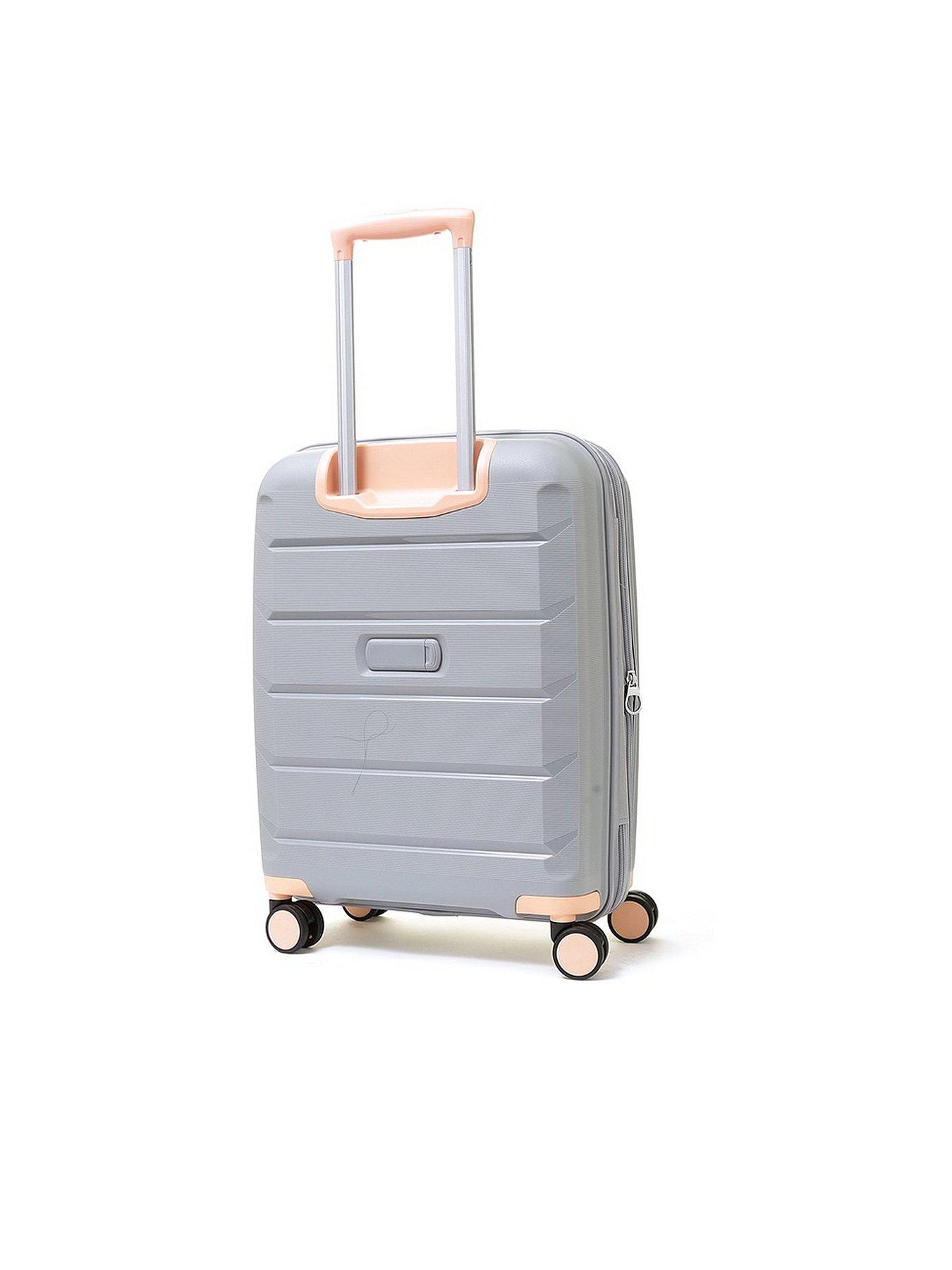 rock-luggage-tulum-8-wheel-hardshell-cabin-suitcase-greystillFront