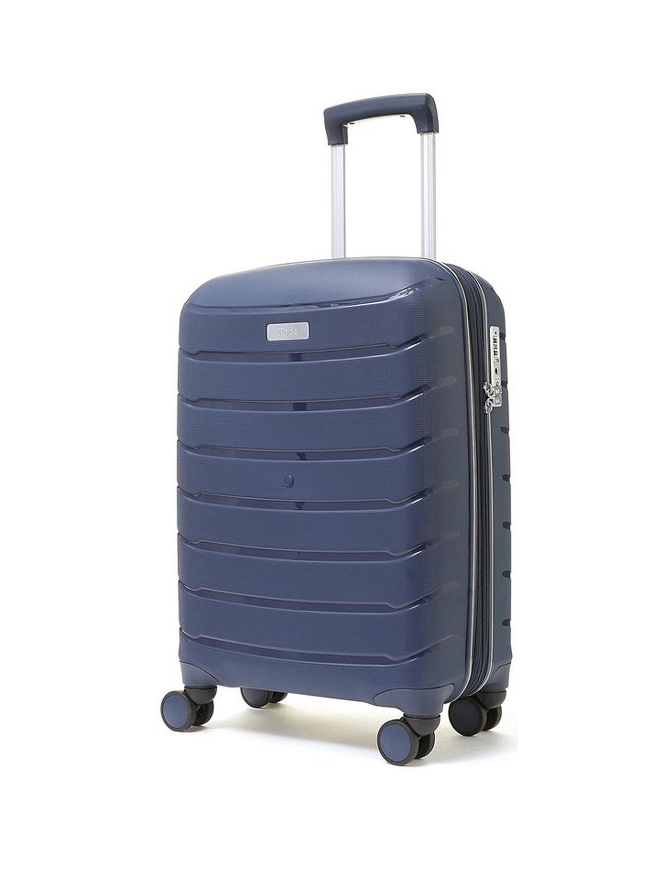 rock-luggage-prime-8-wheel-hardshell-cabin-suitcase-navyfront