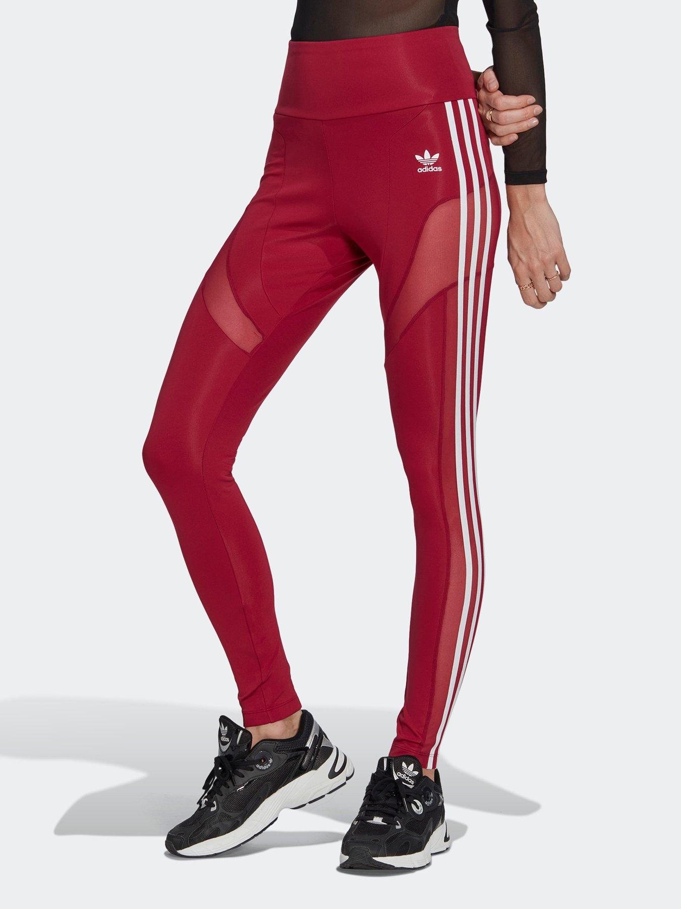 adidas Mesh Leggings - Burgundy | Very Ireland