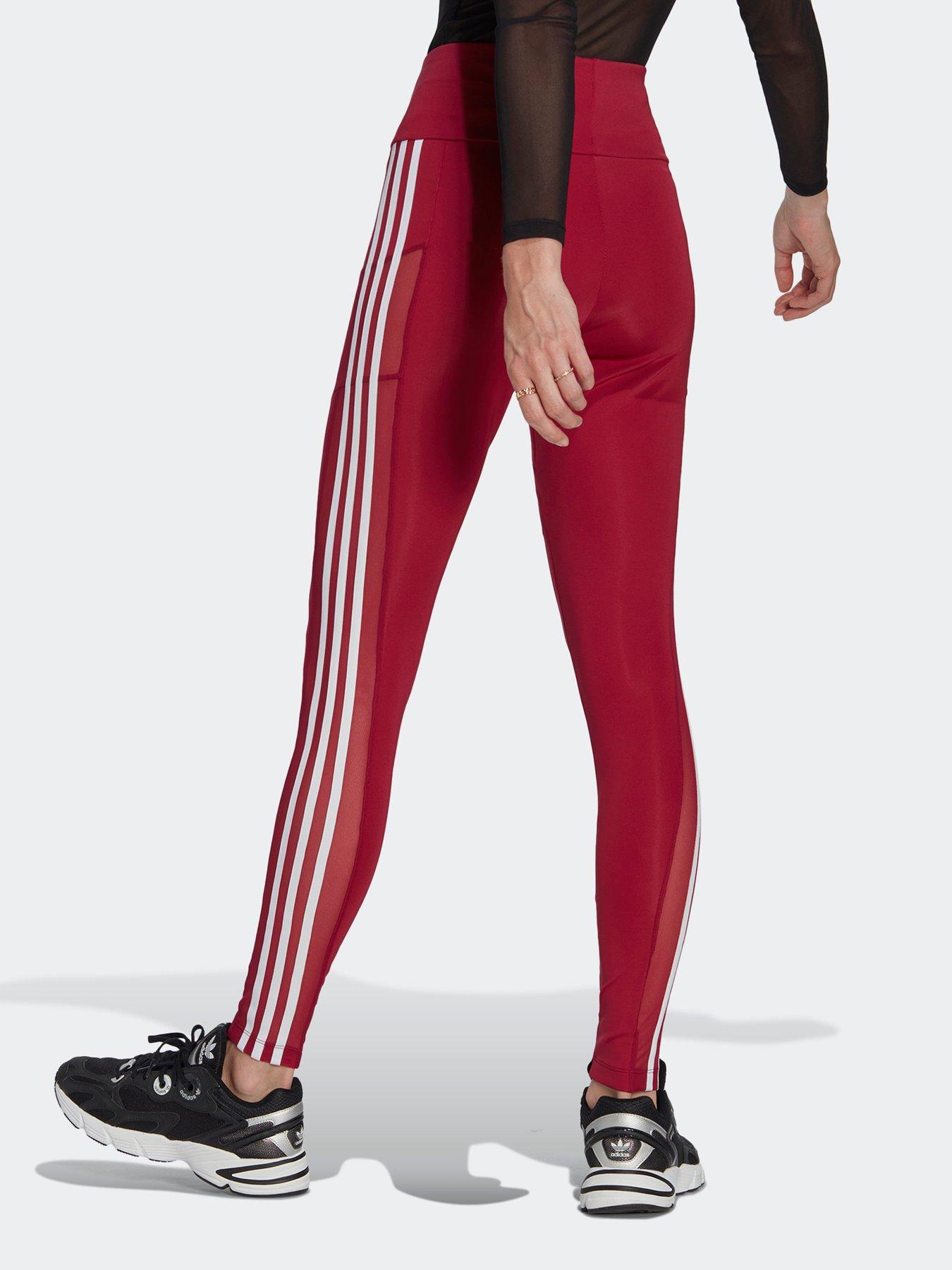 adidas Originals Mesh Leggings - Burgundy