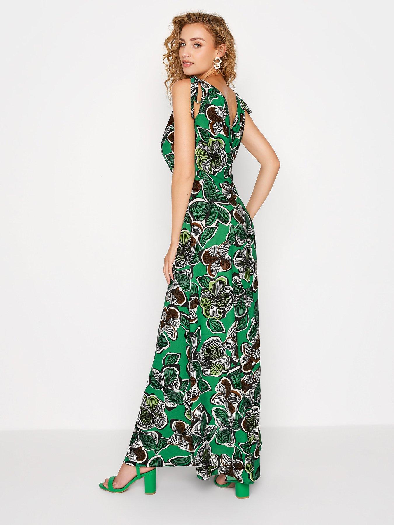 long-tall-sally-tropical-tie-shoulder-maxi-dress-greenstillFront